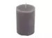 Kerze, Zylinderform, Schiefer Grau, Durchmesser 7 cm h 10 cm