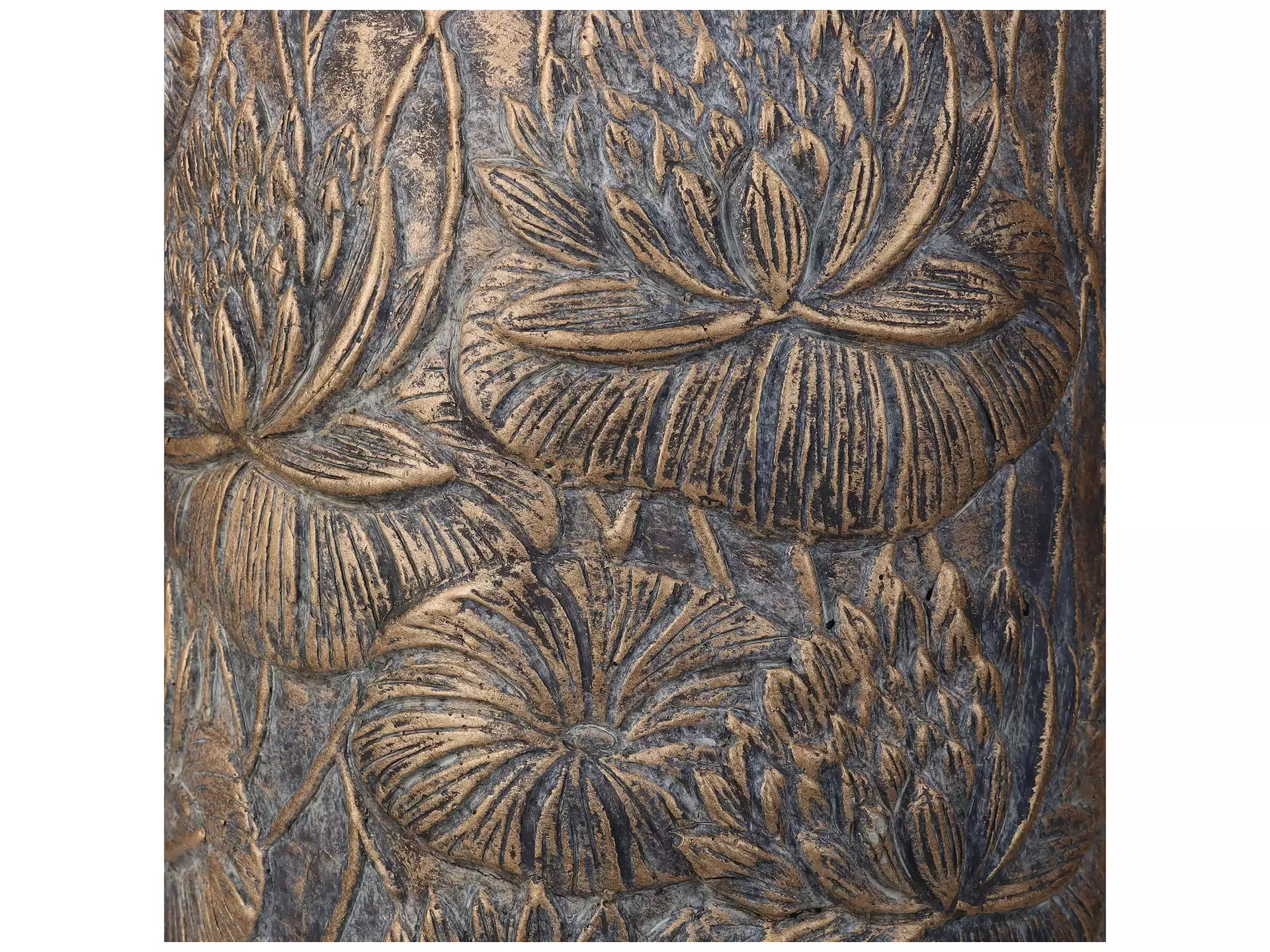 Gefäss Lotus, Beton Gold H: 30 cm Kersten / Farbe: Anthrazit Bronze Gold