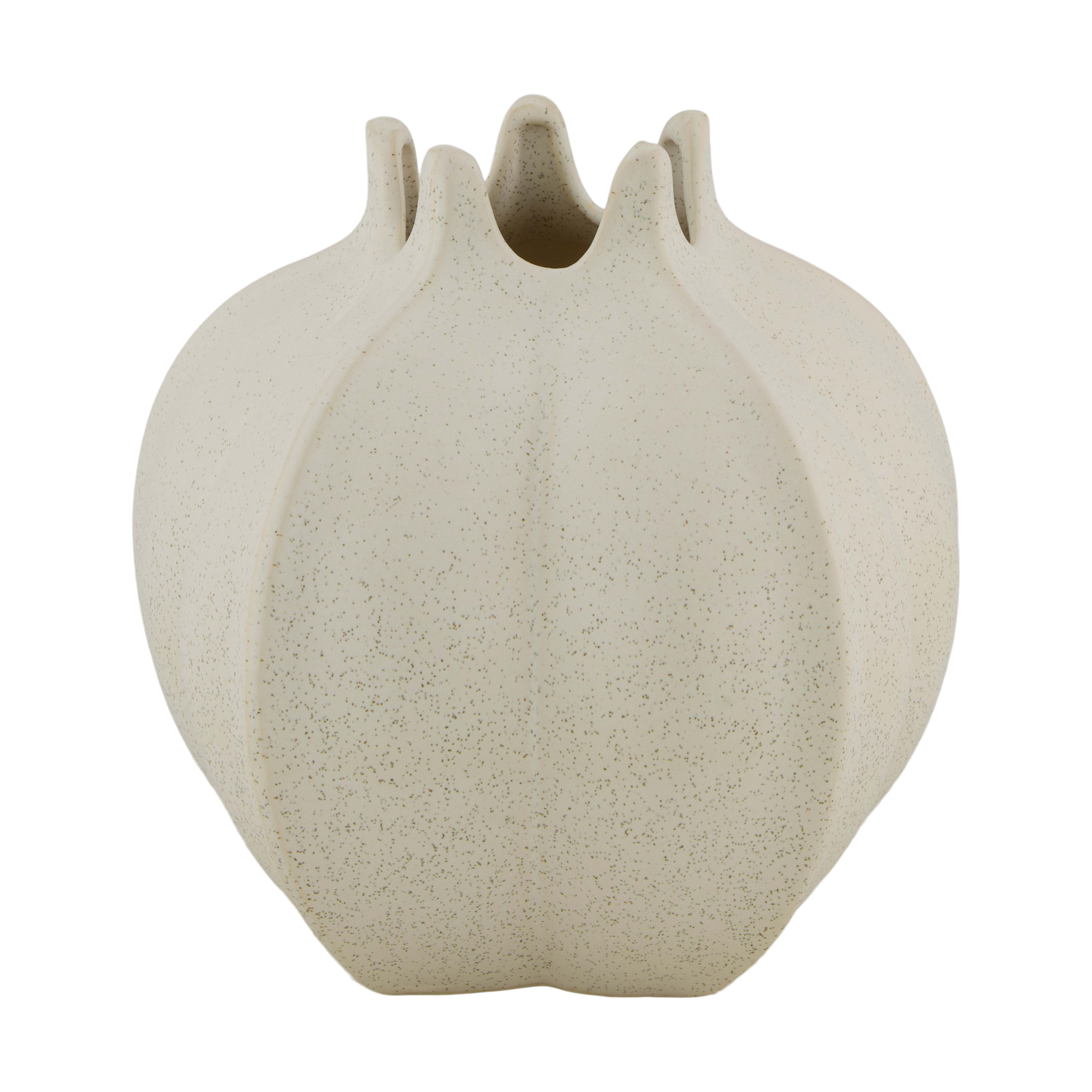 Decofinder Vase Keramik, Weiss H: 19 cm  | Schubiger Möbel