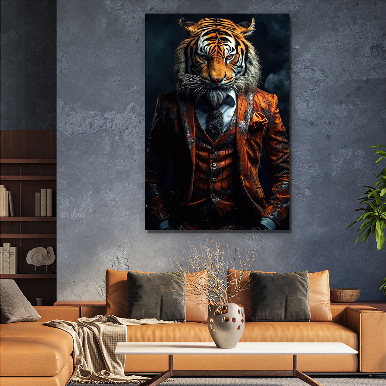 Canvas-Stylish Tiger-image LAND