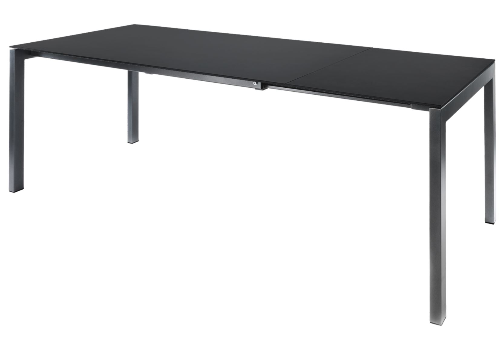 Extendable table Luzern from Schaffner / Colour: anthracite / Size: 220/280 x 100 cm