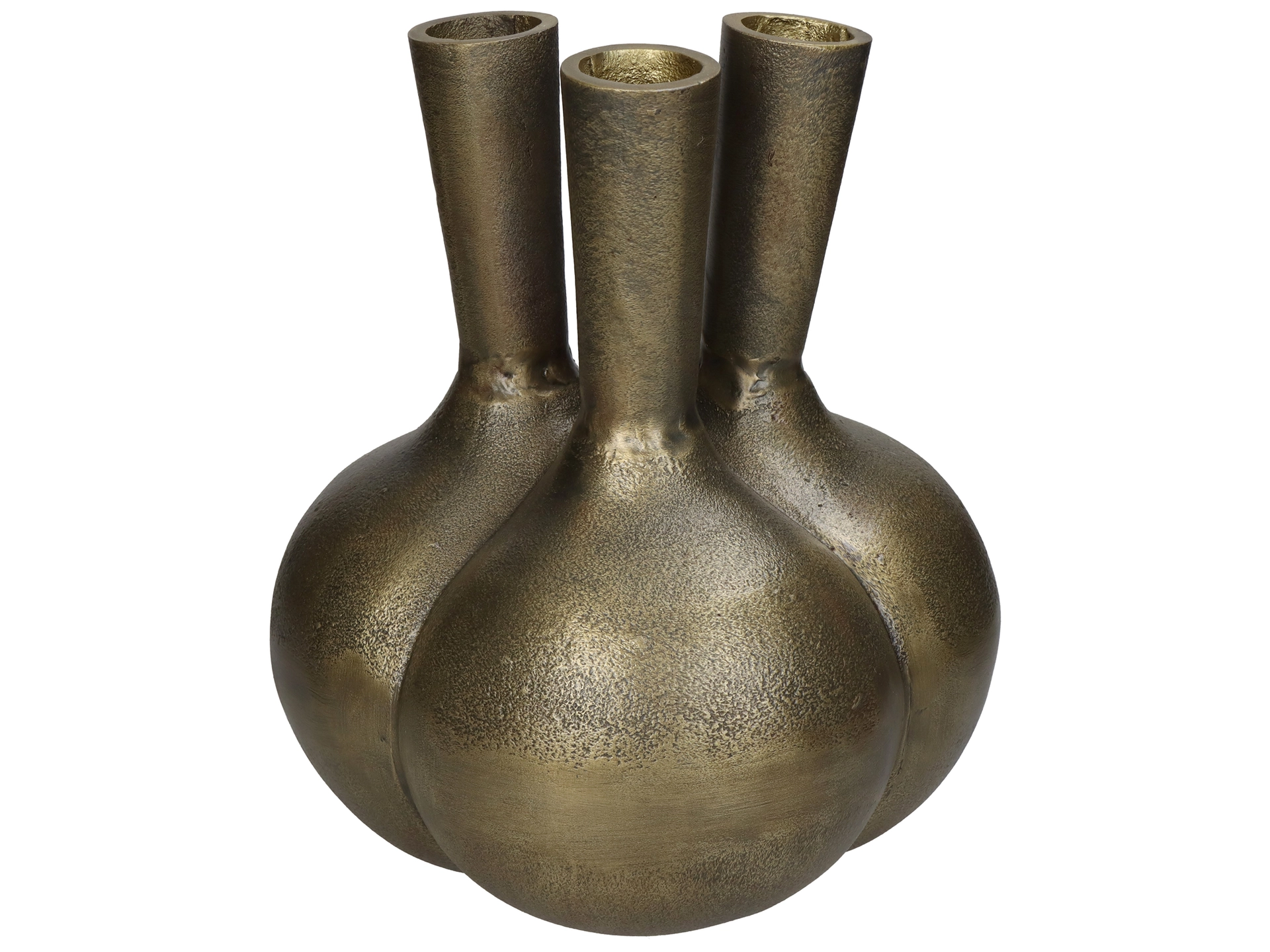 Vase Aluminium Gold H: 36 cm Kersten