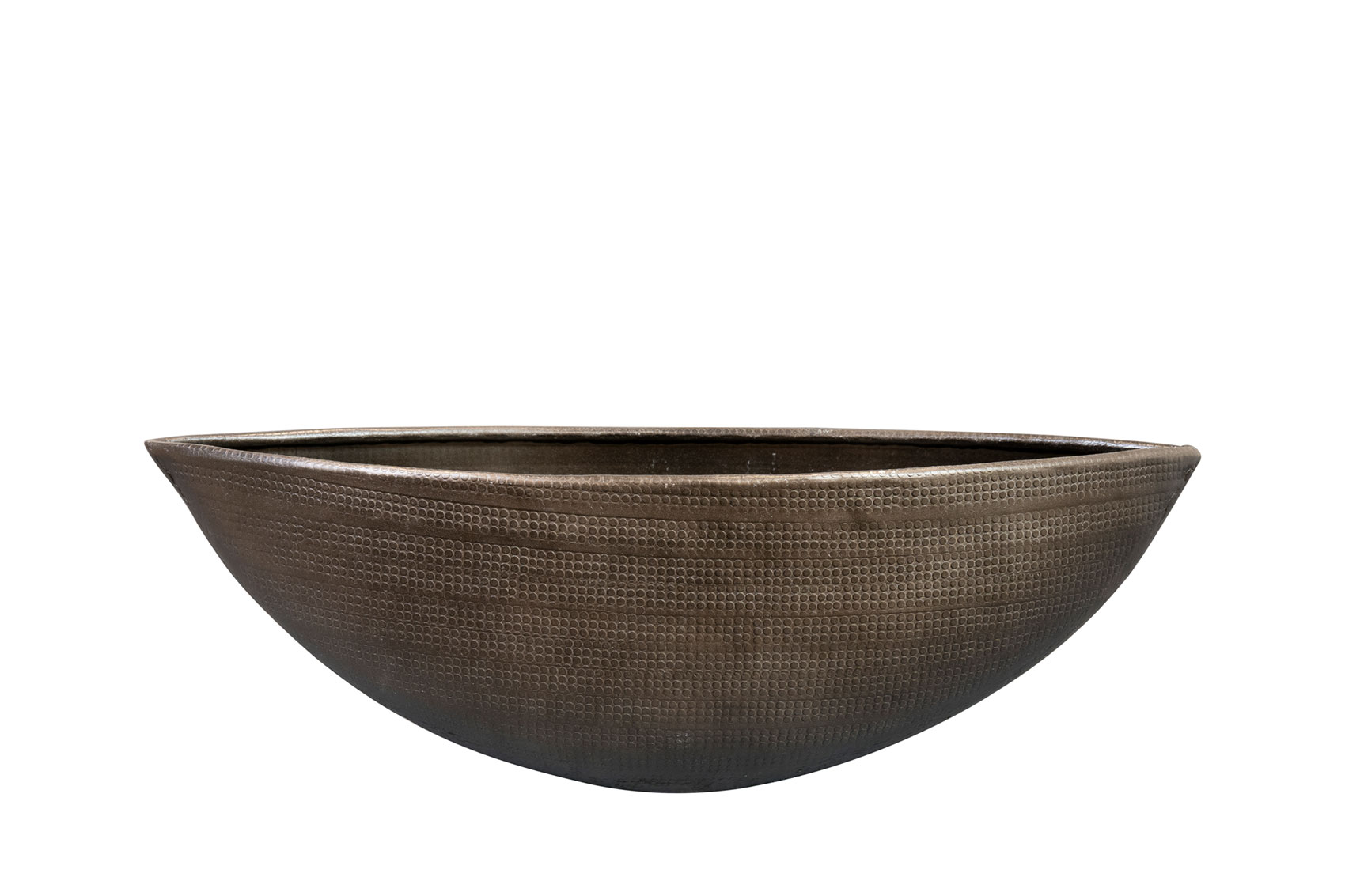 Pflanzengefäss Rowen, Schifftopf, Silber B: 36 cm Decofinder