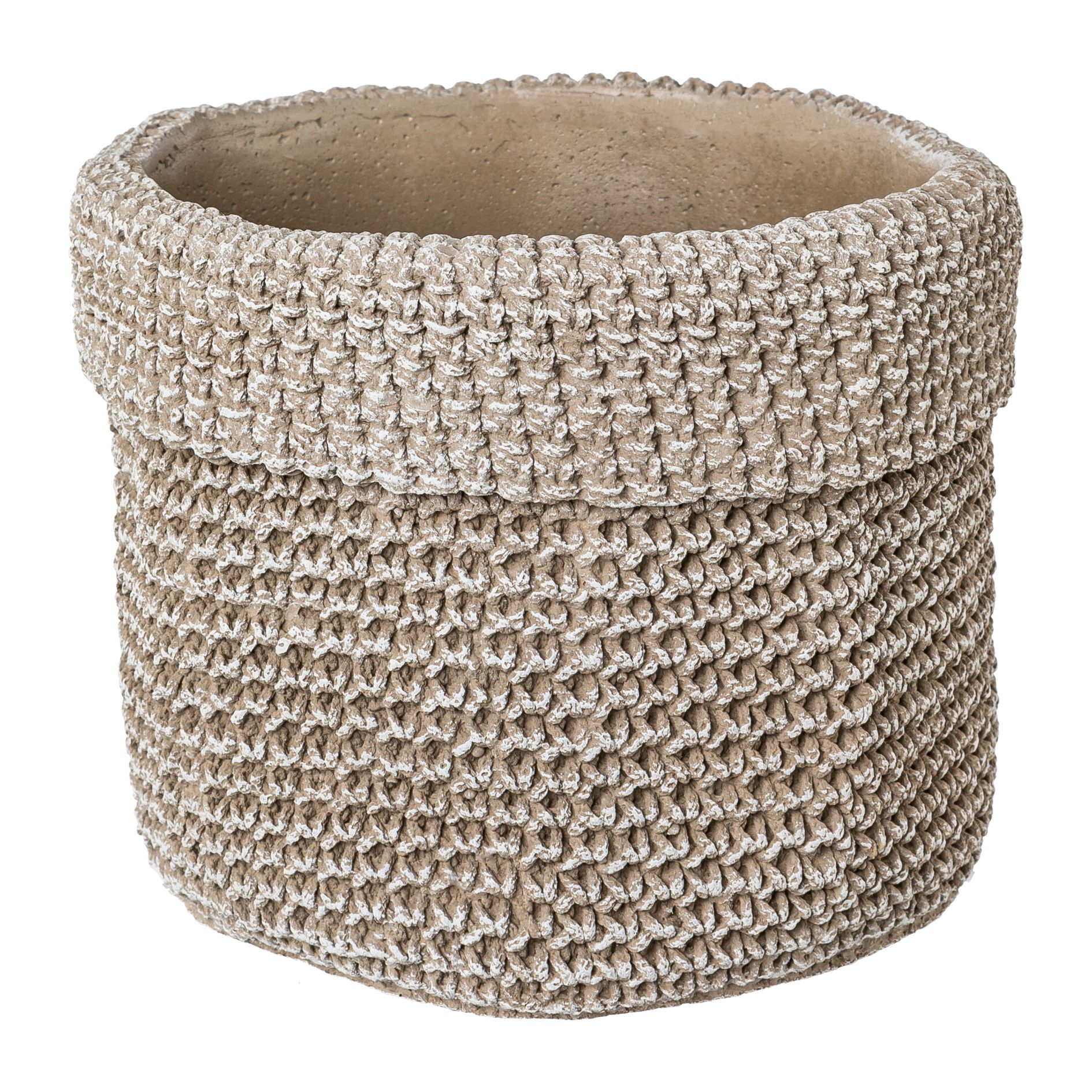 Gasper Gefäss Cement Alabama  H: 14 cm  | Schubiger Möbel