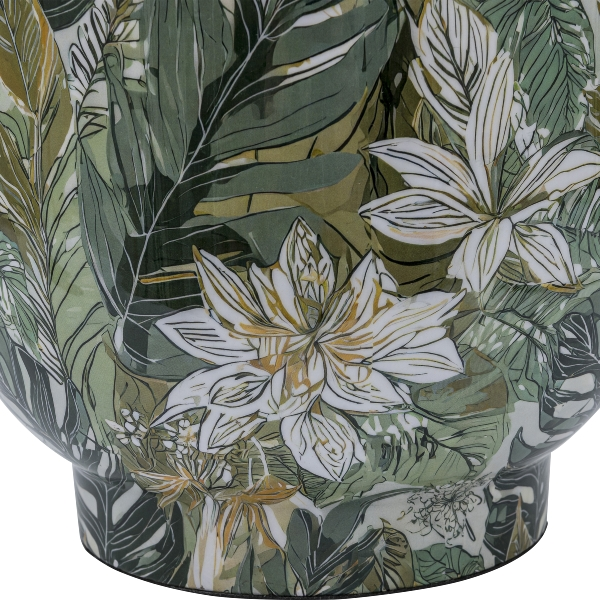 Pflanzengefässe Instyle, Blattdekor Metall Grün Gasper / Grösse: 21 x cm