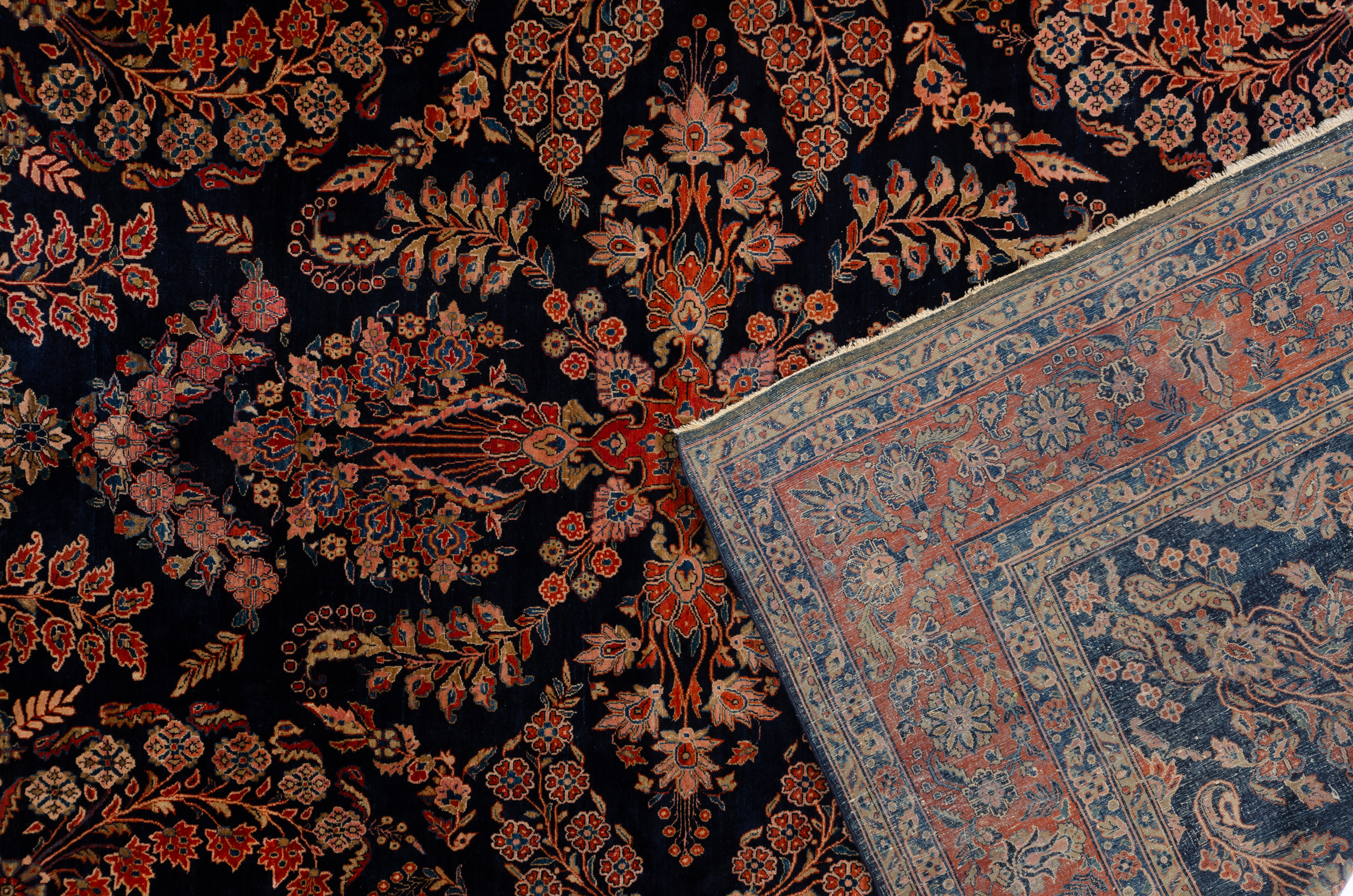 Klassischer Teppich Persien Sarough Alt Negra / Farbe: Grau