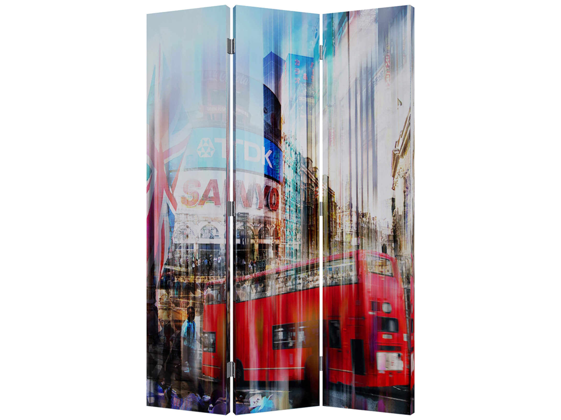 Paravent London Collage Wendemotiv image LAND / Grösse: 180 x 120 cm
