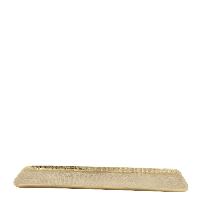 Teller Aluminium Gold D: 39 cm Decofinder / Farbe: