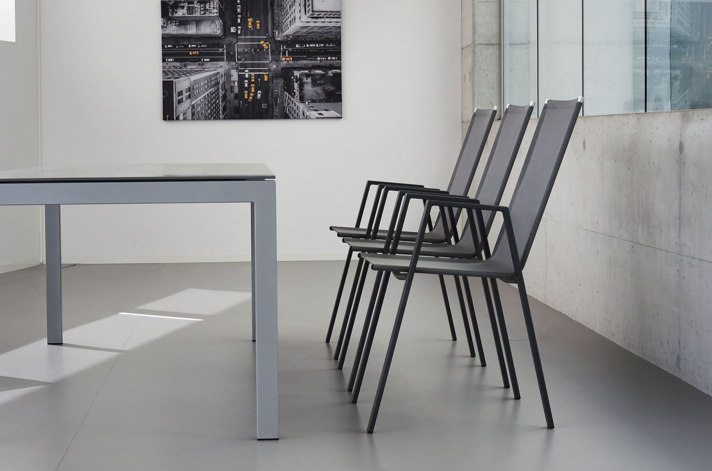 Matten-Sessel Basel von Schaffner / Farbe: Grau / Grösse: 57 x 65 cm