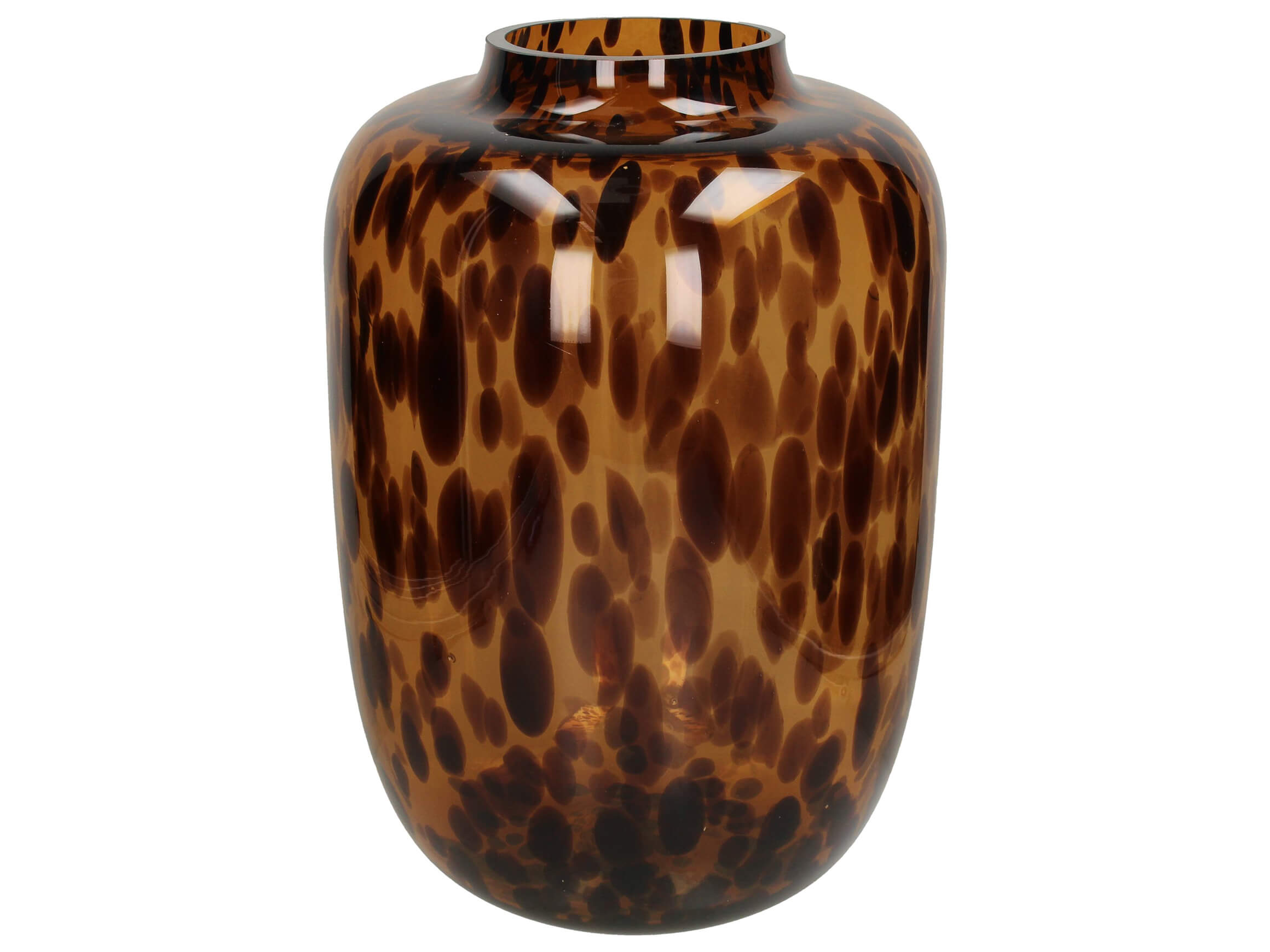 Kersten Vase Leopard Braun H: 42 cm Mehrfarbig | Schubiger Möbel