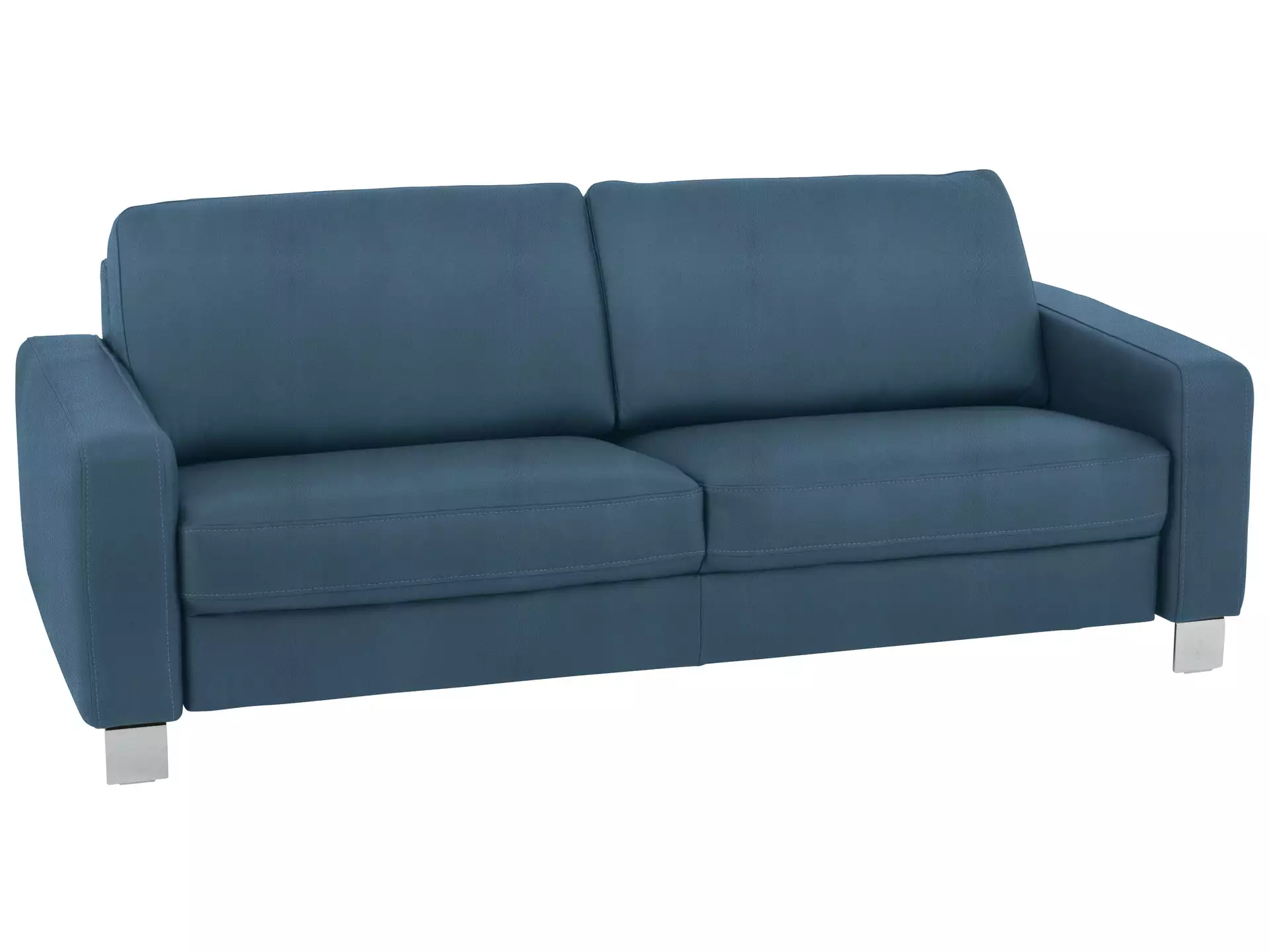 Sofa Shetland Basic B: 214 cm Polipol / Farbe: Ocean / Material: Leder Basic