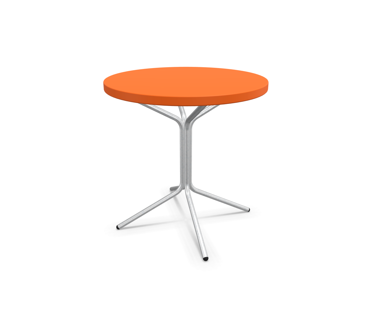 Metall-Beistelltisch Pix Rund Feuerverzinkt von Schaffner / Farbe: Orange / Grösse: x cm