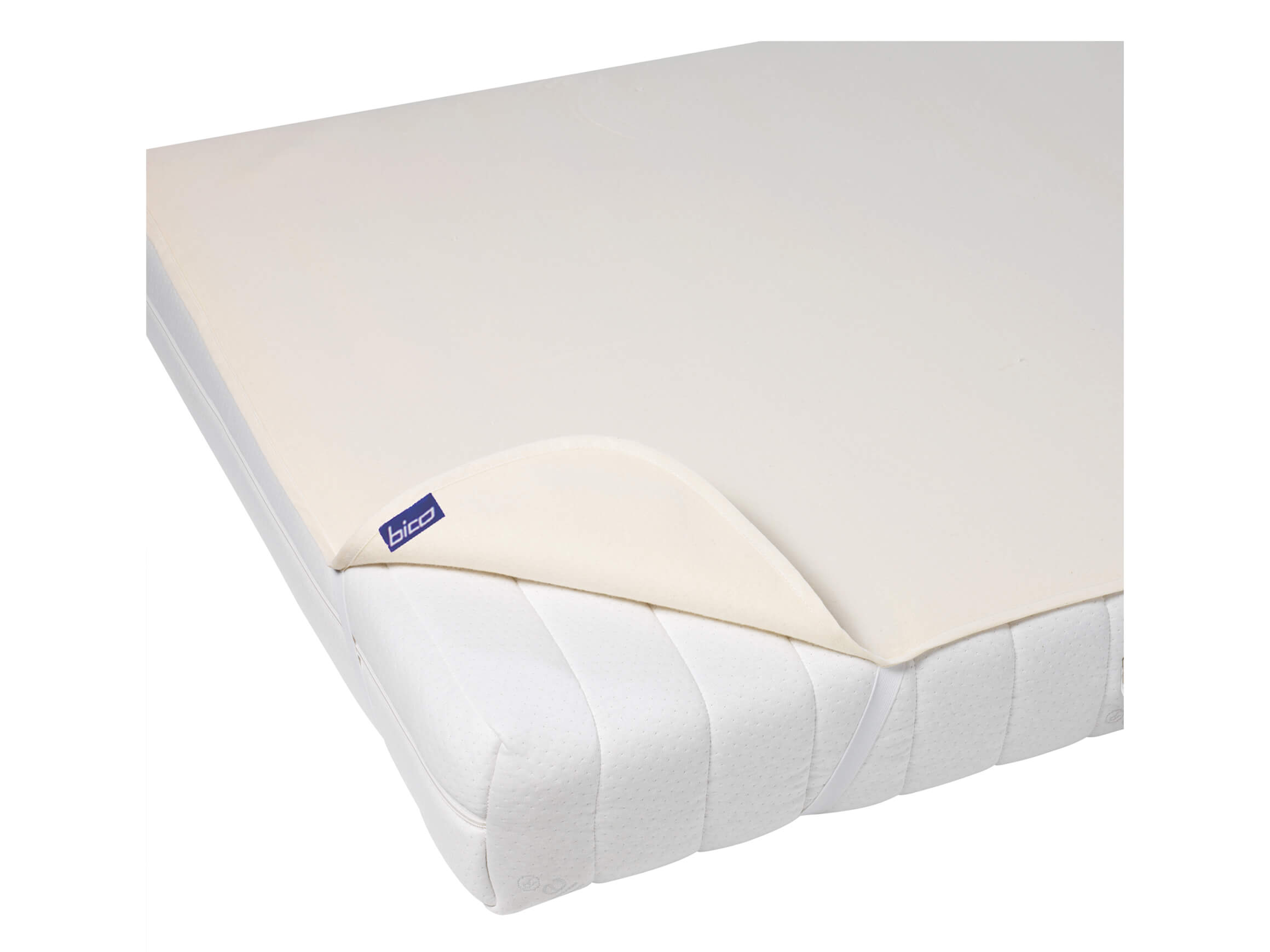 Housse de protection molleton Surmatelas, coton, l 90 cm p 200 cm