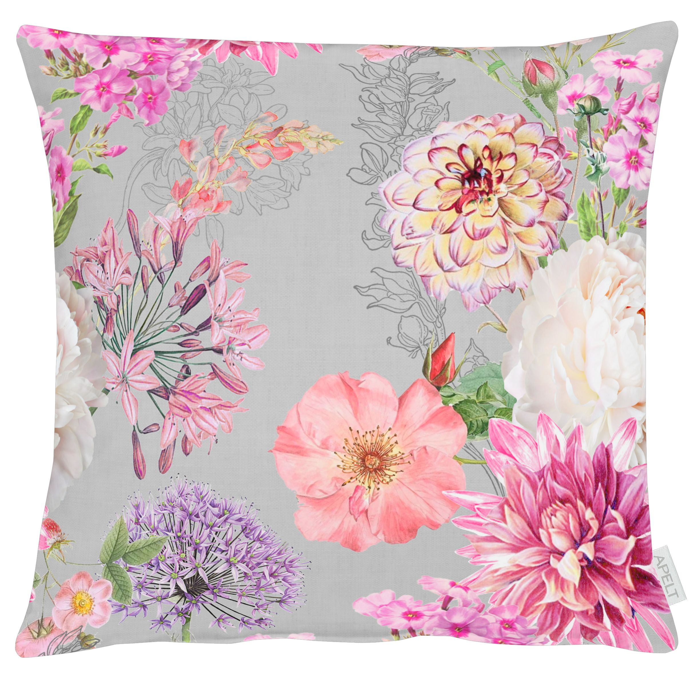 Kissenhüllen Frühlingblumen, Pink B: 50 cm Apelt"