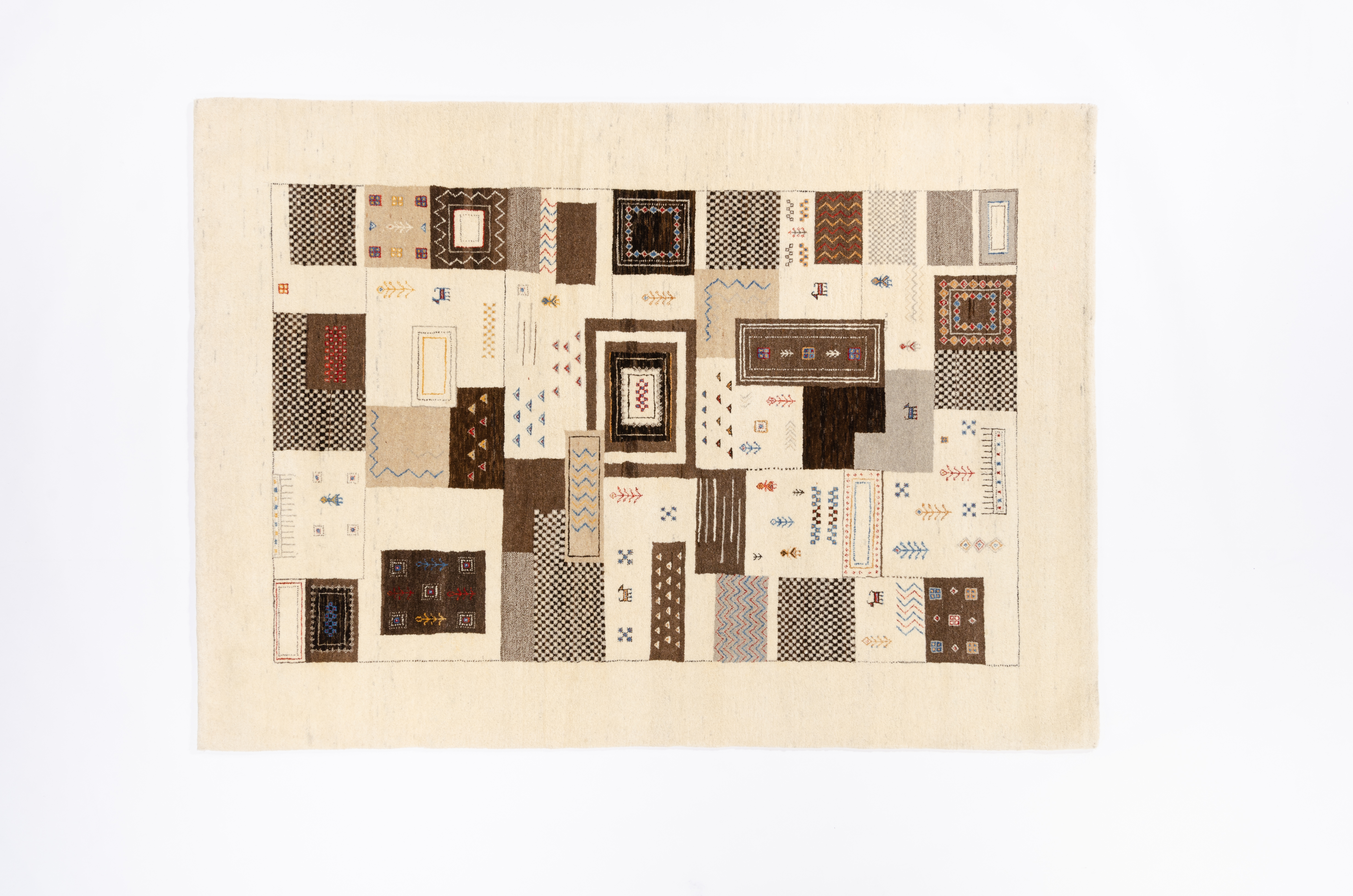 Nomadenteppich Loribaft Negra/ Farbe: Grau / Masse (BxT) :150x210 cm