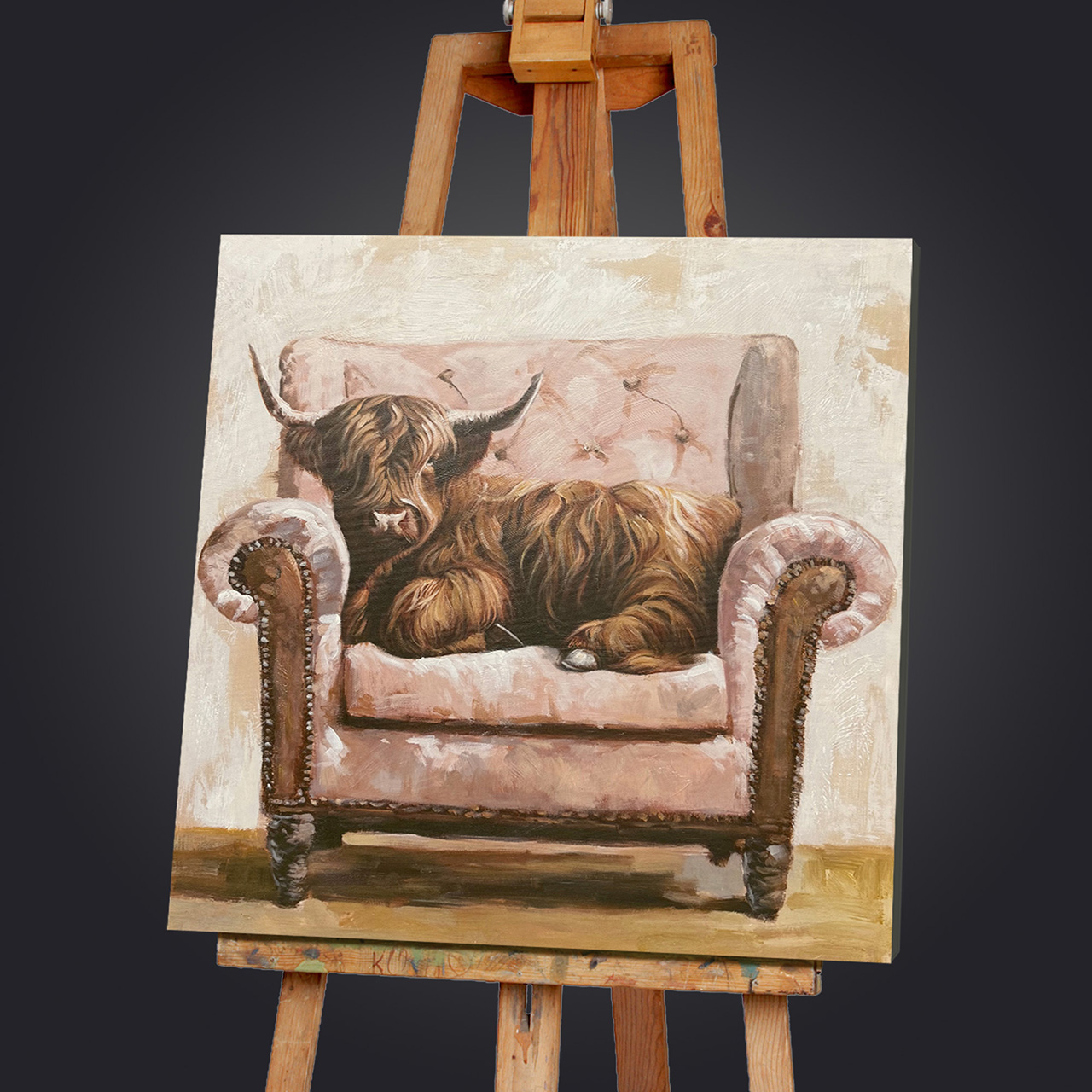 Gemälde-Sofa Cattle-image LAND