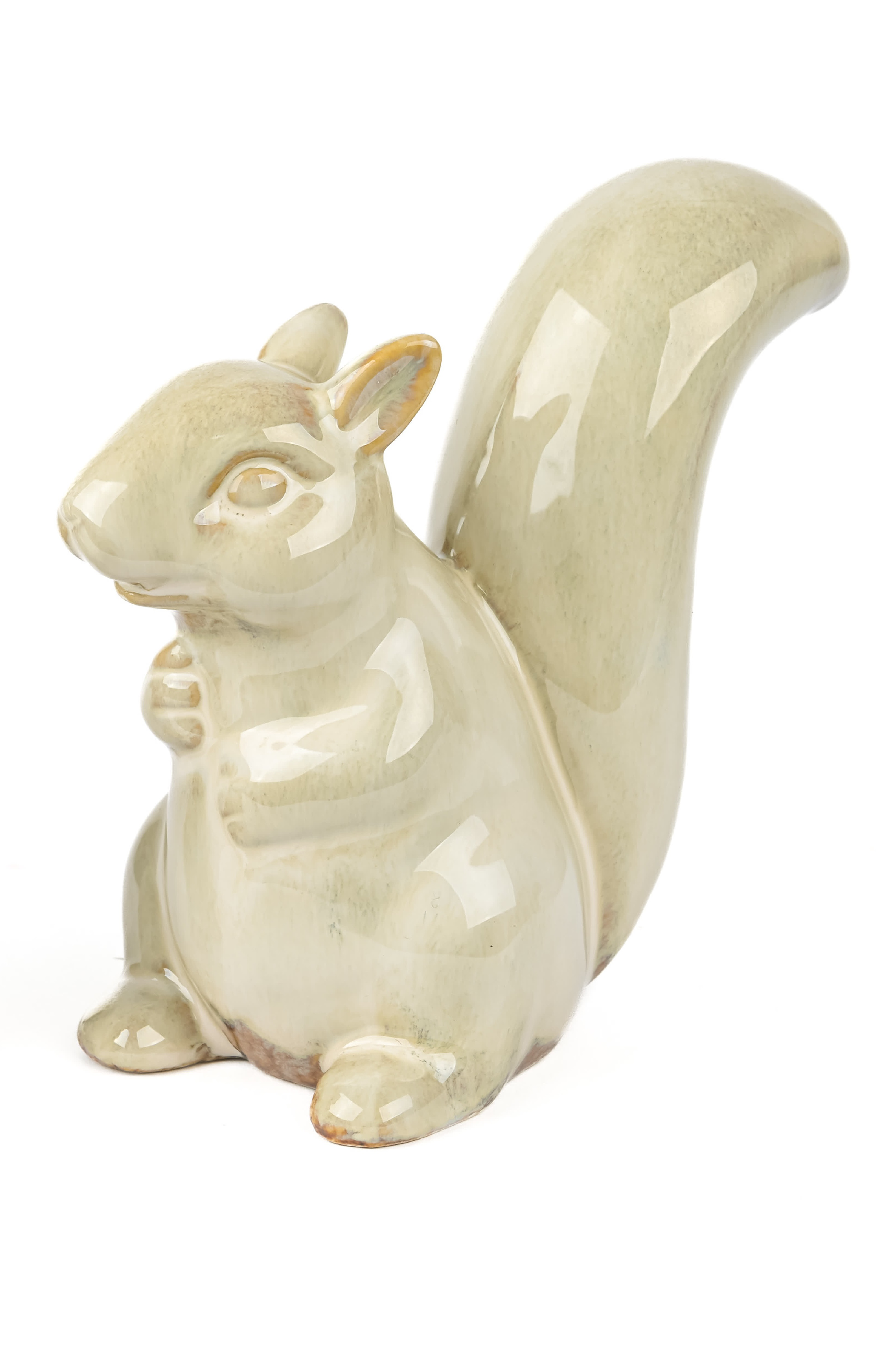 Figur Eichhörnchen Chip, Keramik, Creme Decofinder