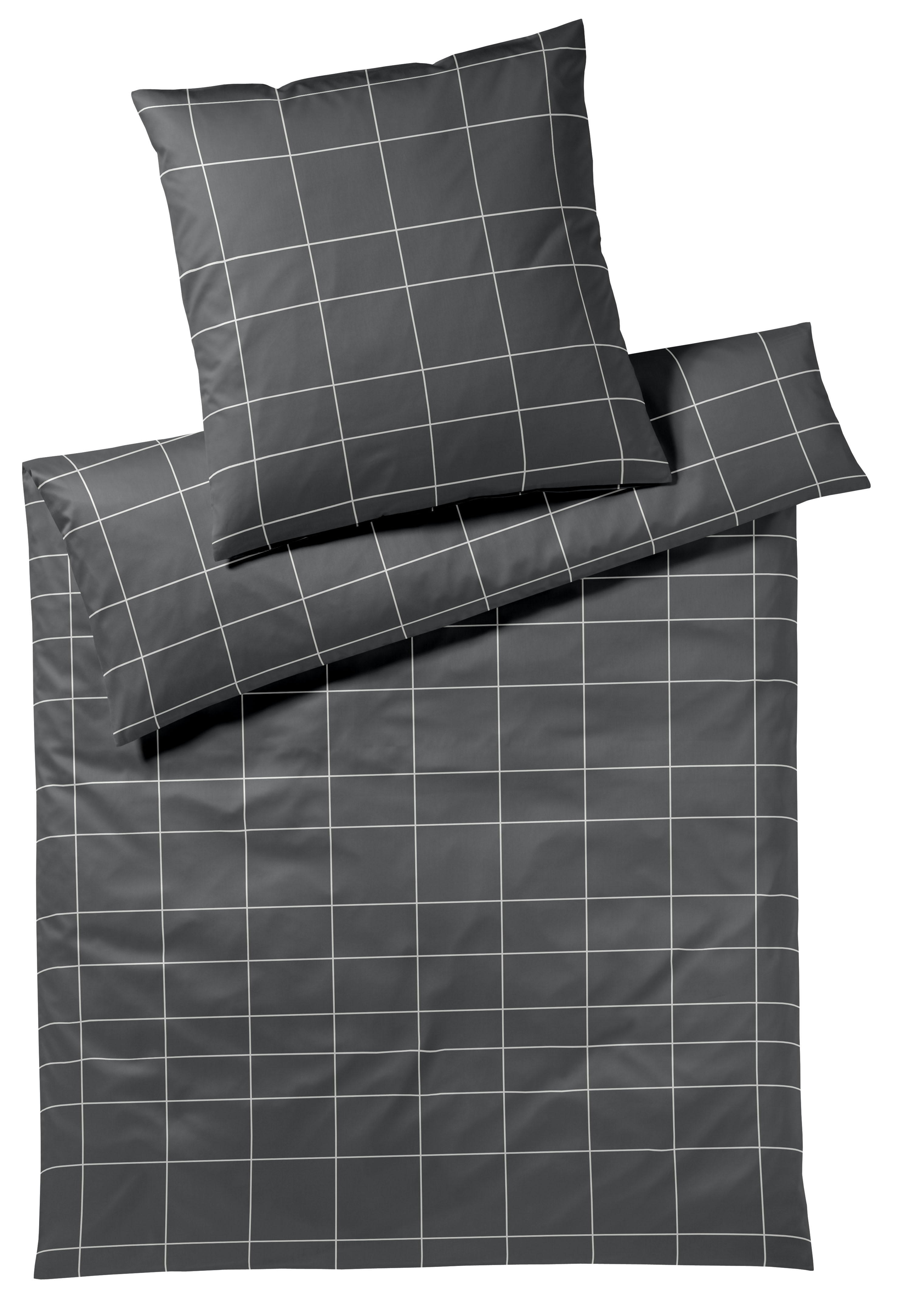 Elegante Bettwäsche Cross, Basalt Grau | Schubiger Möbel