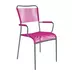 Spaghetti-Stuhl Mendrisio mit Armlehne Schaffner / Farbe: Pink