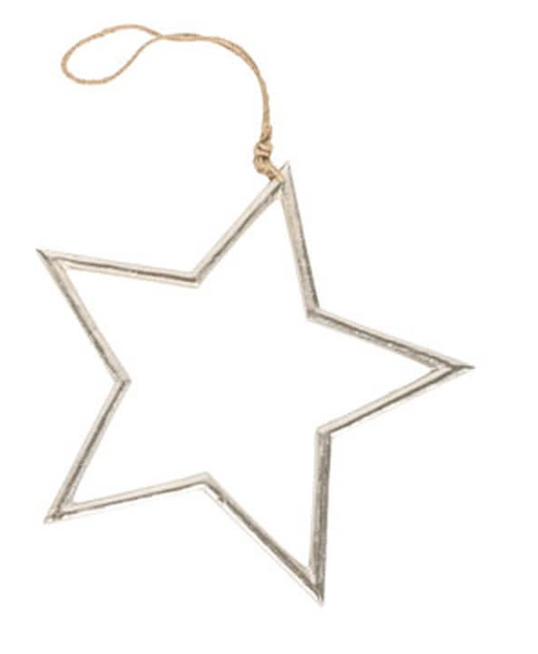 Decofinder Weihnachtsschmuck Sternhänger, Aluguss  | Schubiger Möbel