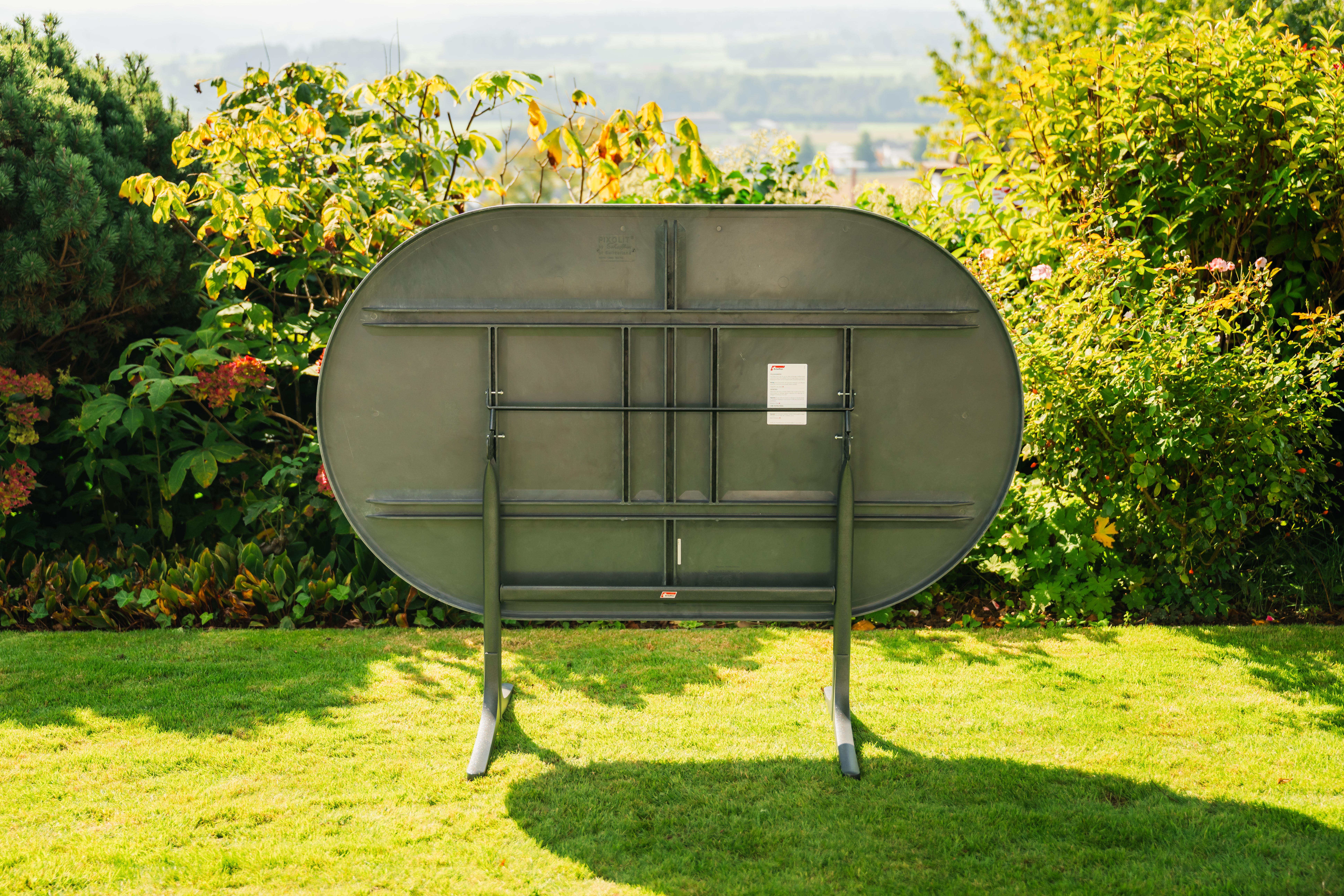 Gartentisch Schaffhausen Oval von Schaffner / Farbe: Anthrazit / Grösse: 160 x 95 cm