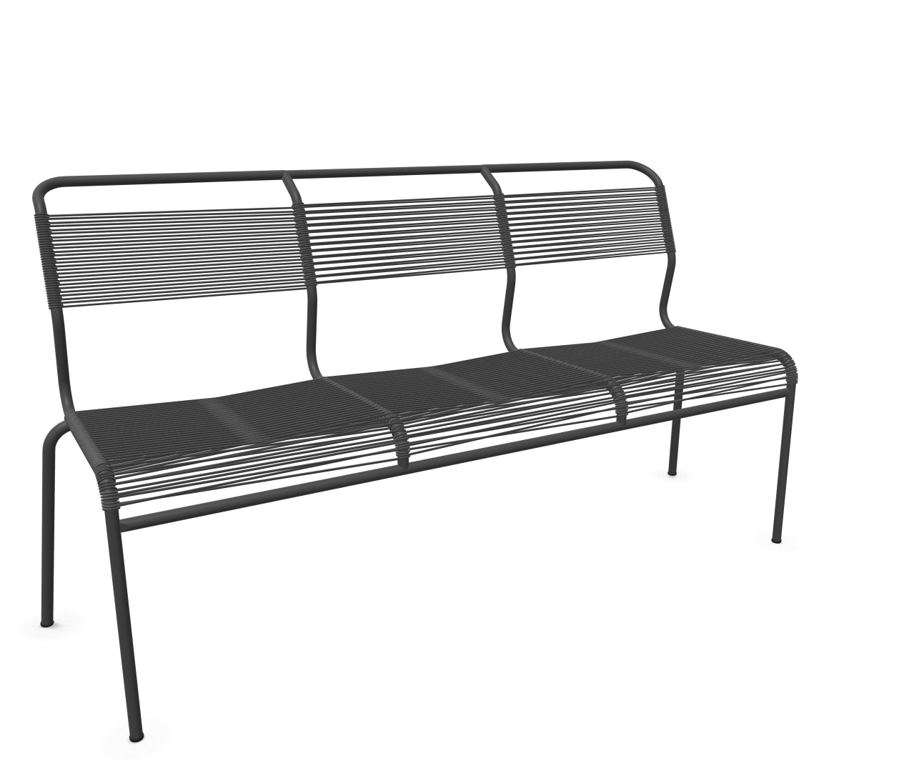 Schaffner Spaghetti-3er-Bank Säntis Grau | Schubiger Möbel