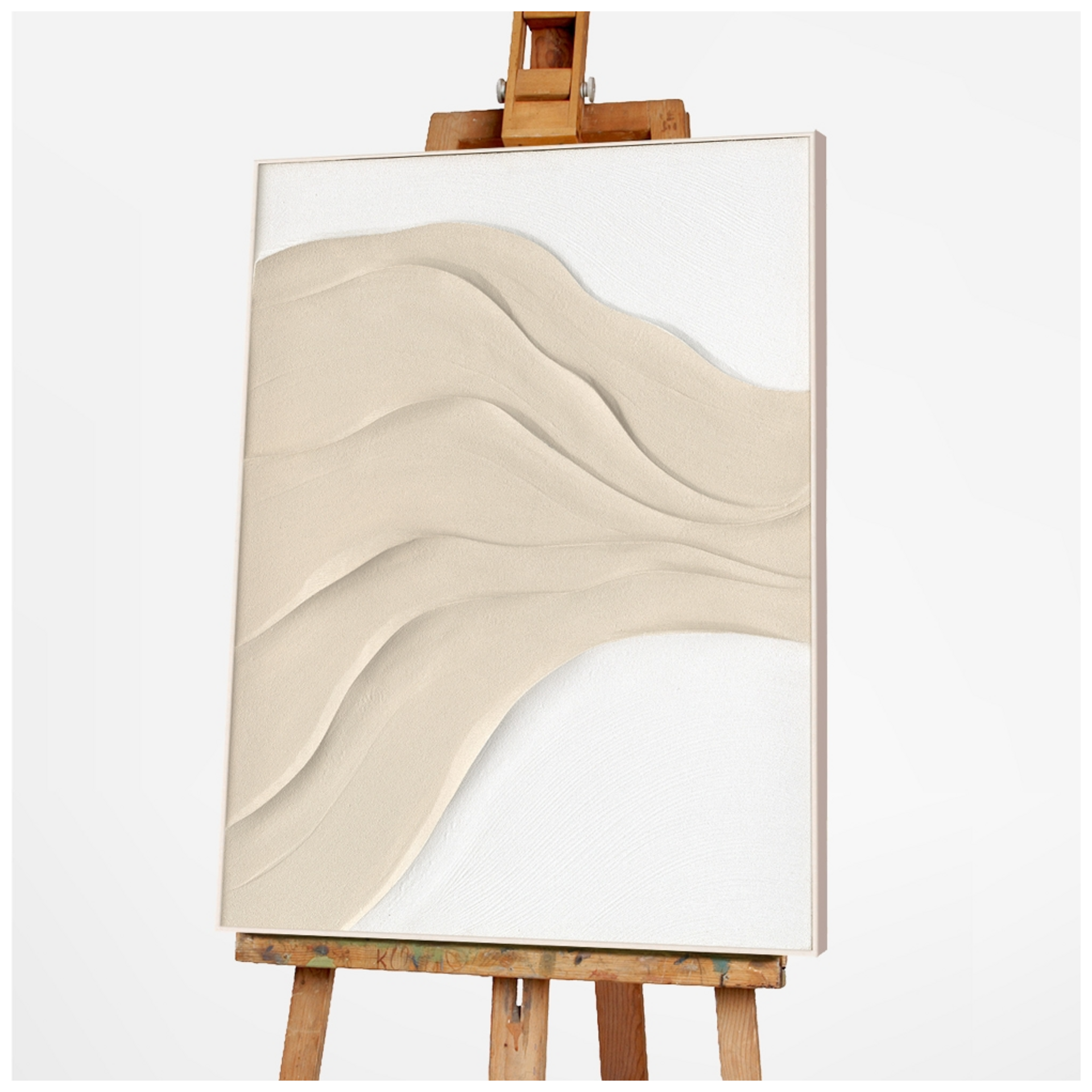 Bild Bright Sandy Waves image LAND / Grösse: 100 x 80 cm Bild Bright Sandy Waves image LAND / Grösse: 100 x 80 cm