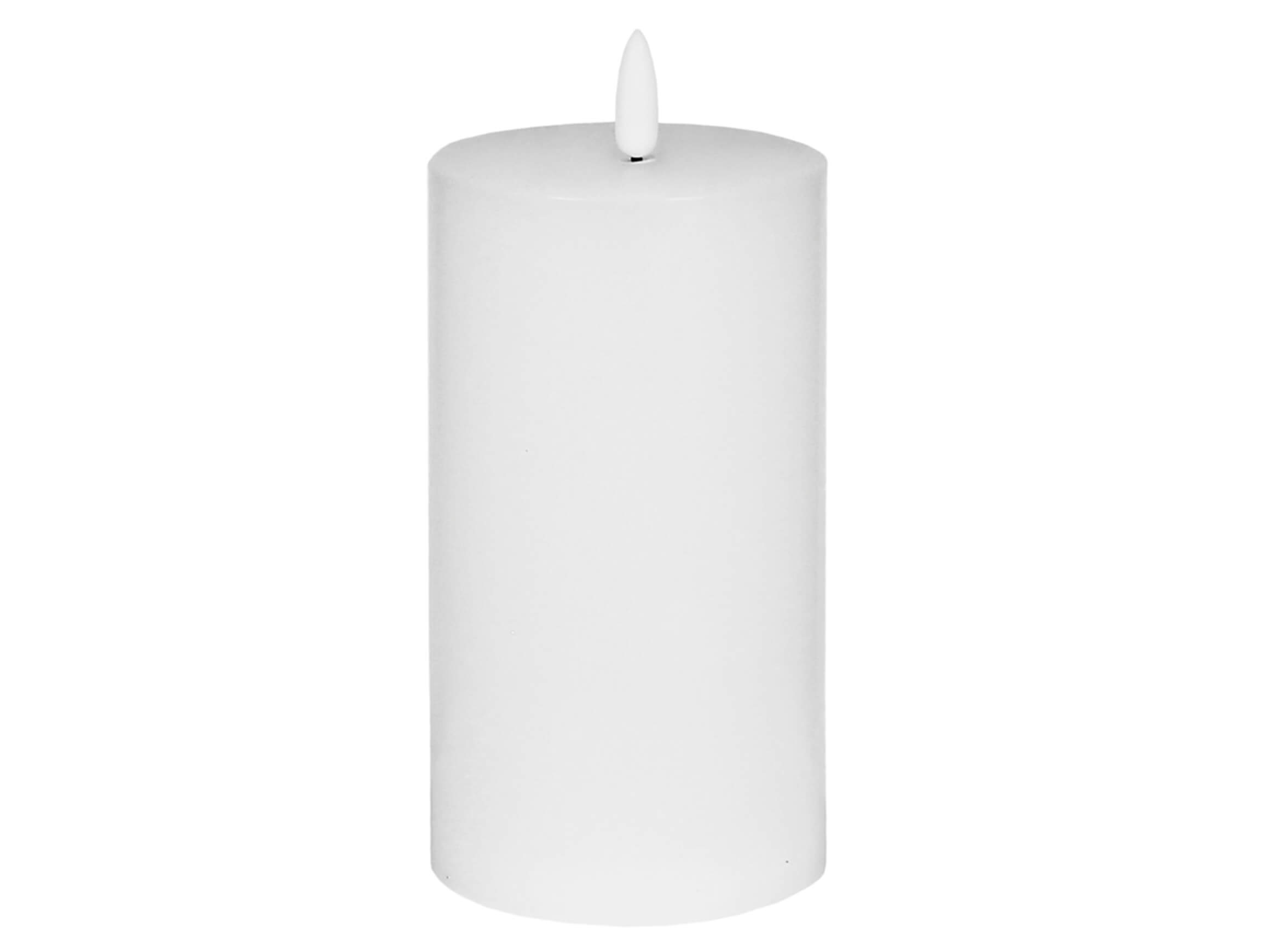 LED Kerze Flaca Weiss H: 15 cm Kaheku