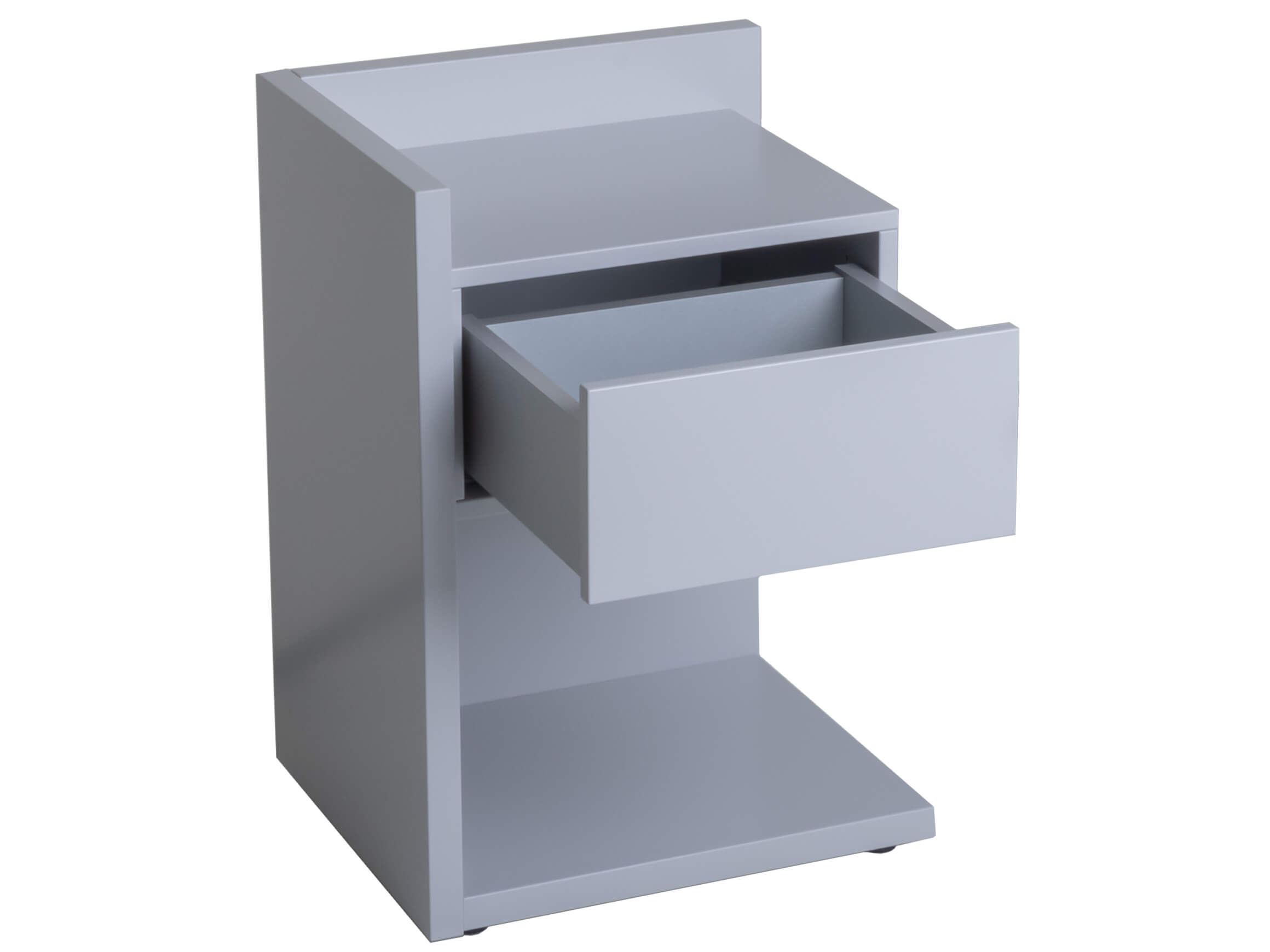 Nachttisch Count Lichtgrau Rechts Ruf / Farbe: Lichtgrau