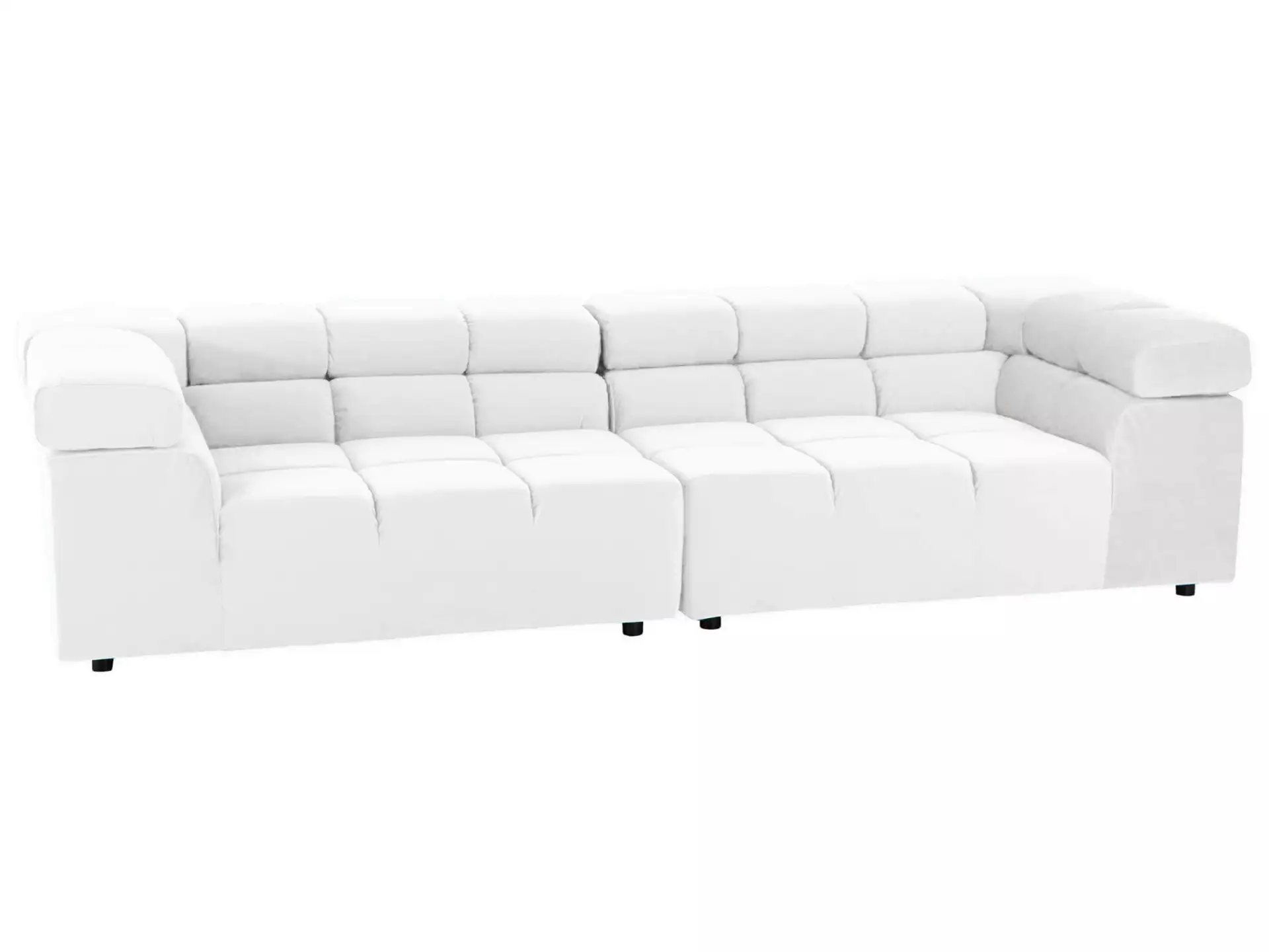 Sofa Otawa Basic Candy / Farbe: Bianco / Material: Leder Basic