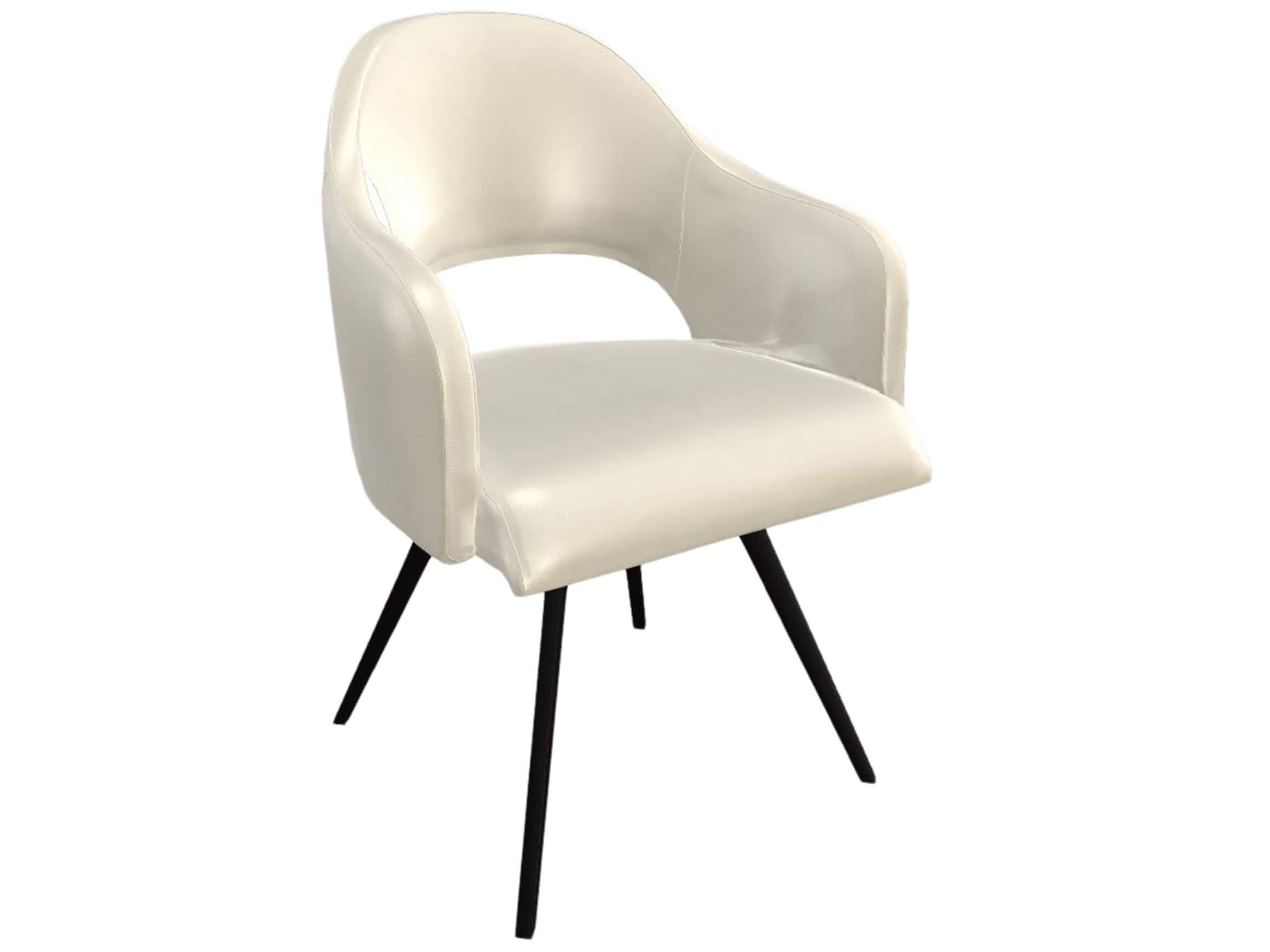 Stuhl Salesa Trendstühle / Farbe: Bianco / Material: Leder