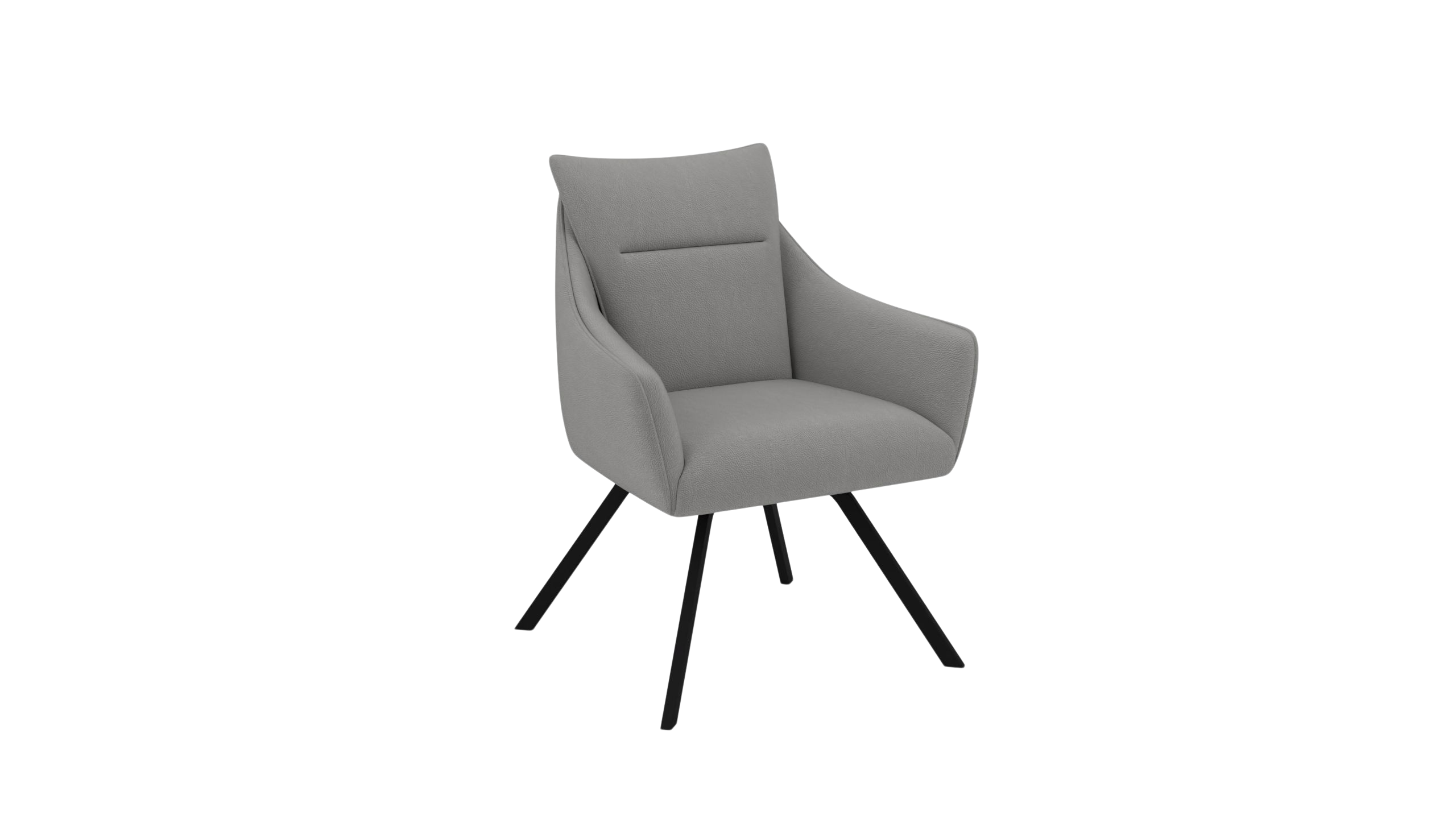 Stuhl Pegasus b - UrbanDesign / Farbe: Stahl / Bezugsmaterial: Leder