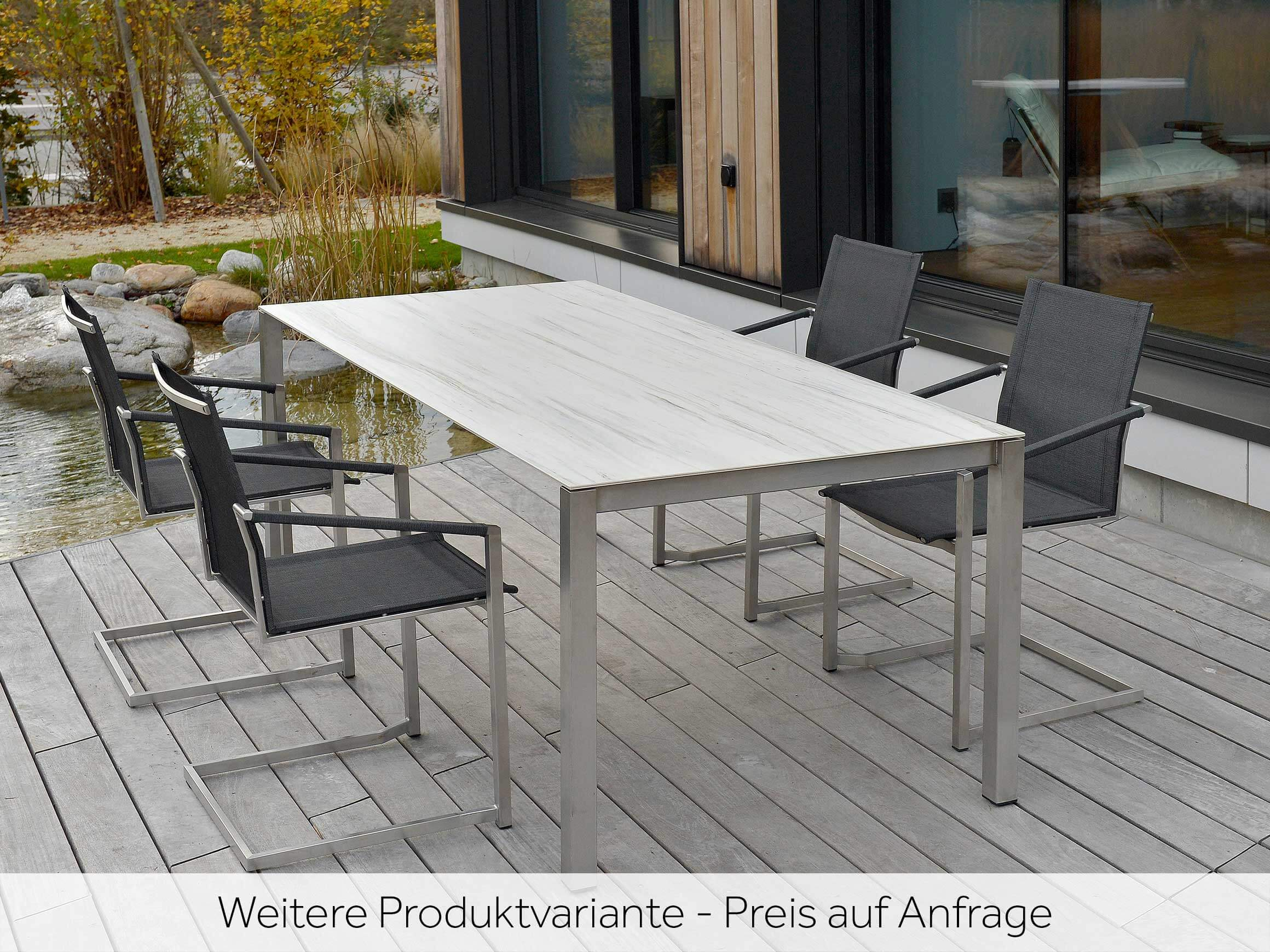 Gartentisch Malu, b 210/270/330 cm t 95 Cm, 2 Auszüge,