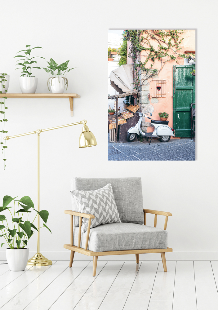 Alubild-Moped am Straßenrand-image LAND