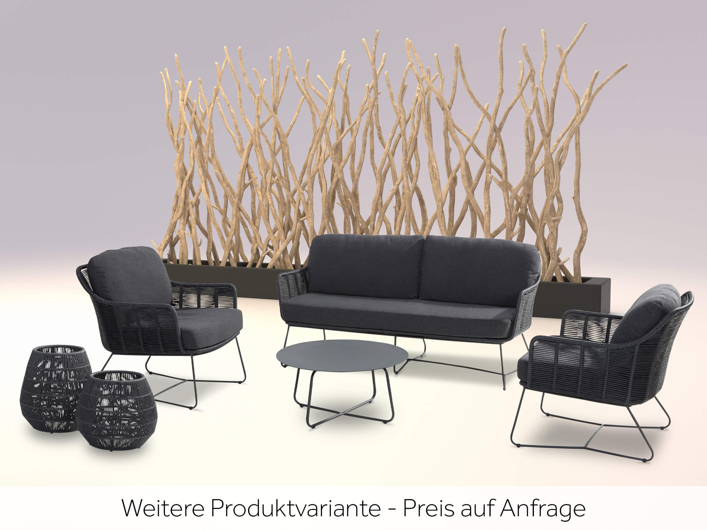 Gartensofa Bellino 4 Seasons / Farbe: Anthrazit