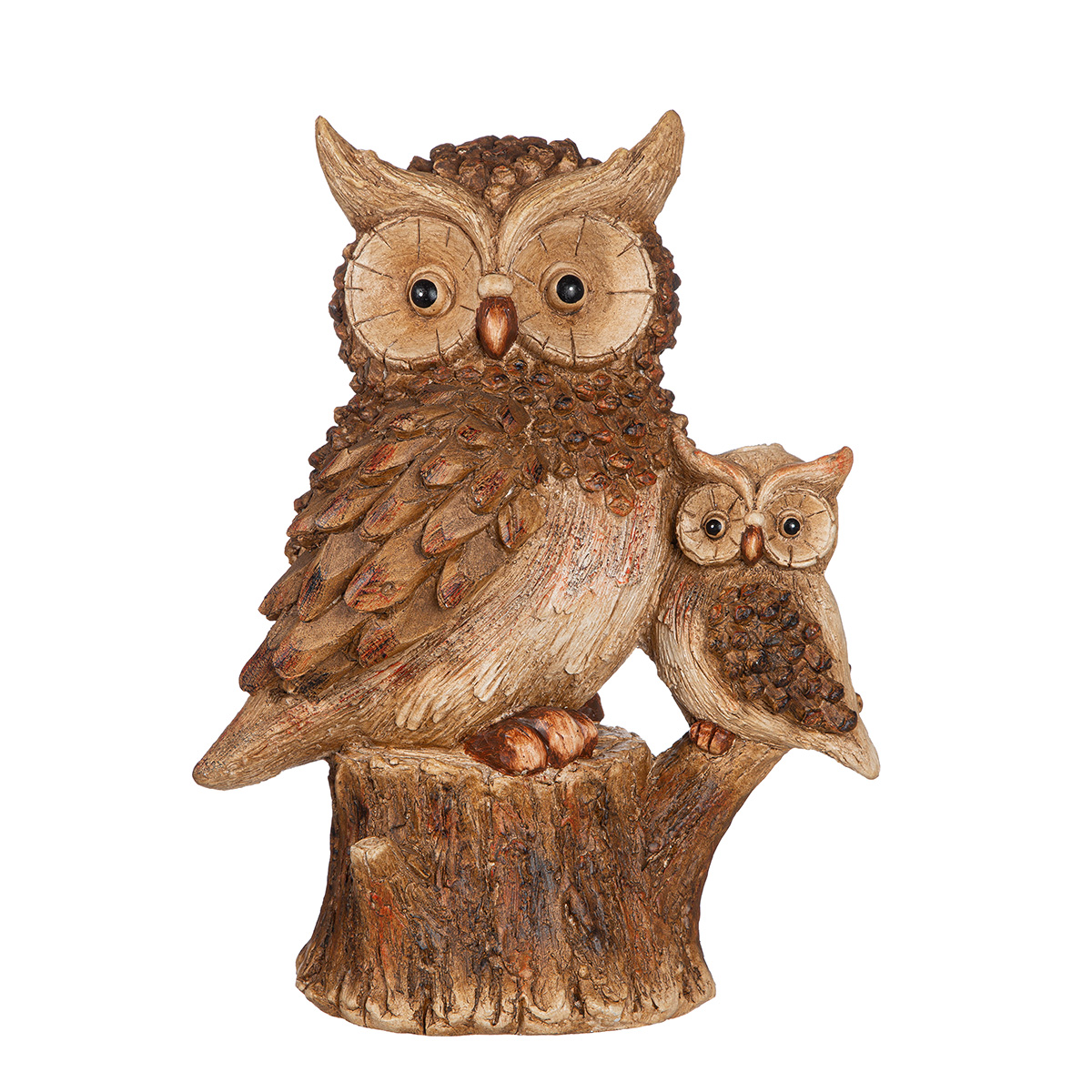 Figur Eulen Amalia, Braun H: 40 cm Gilde