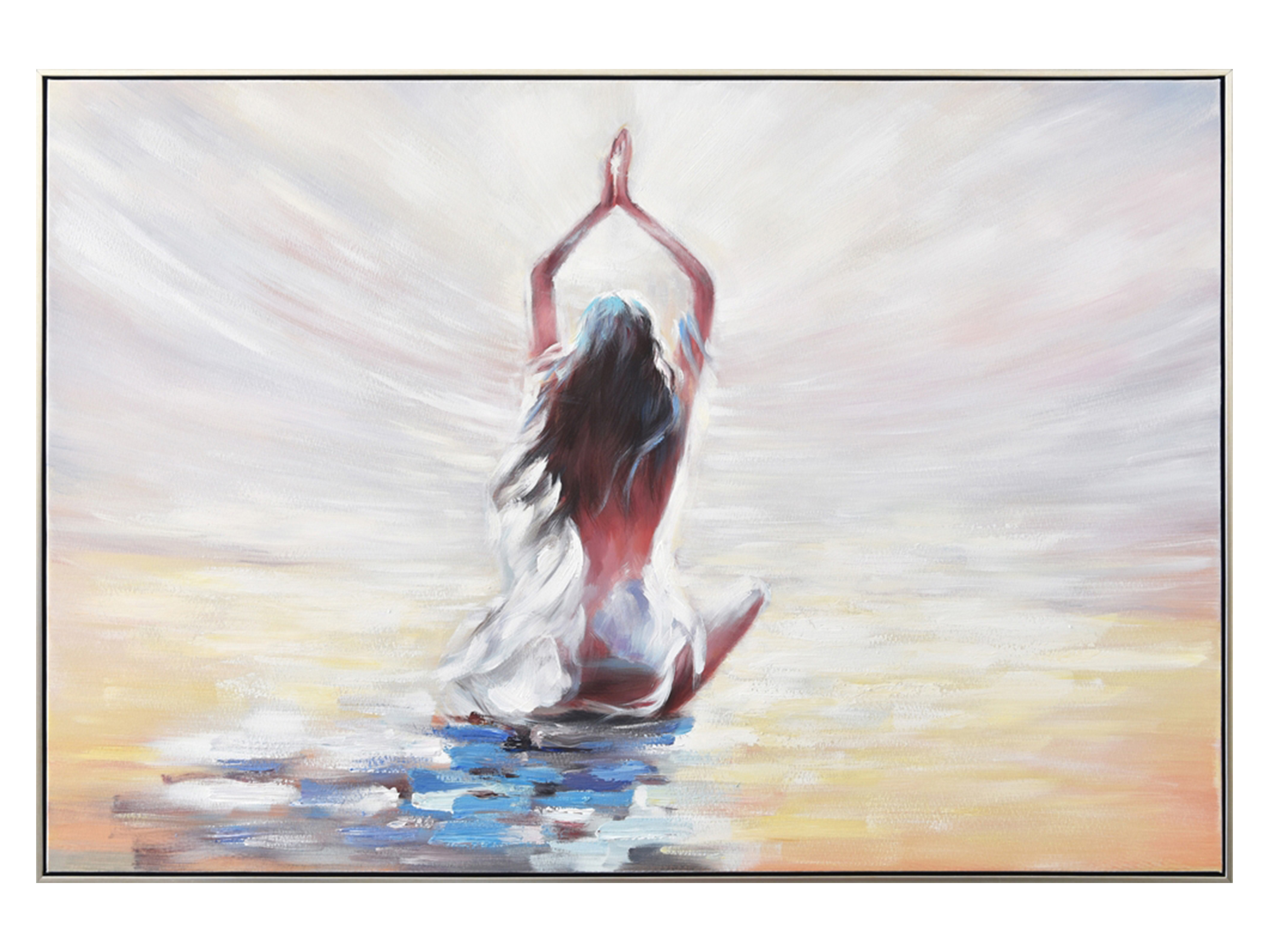 Bild mit Rahmen Yoga am Strand image LAND