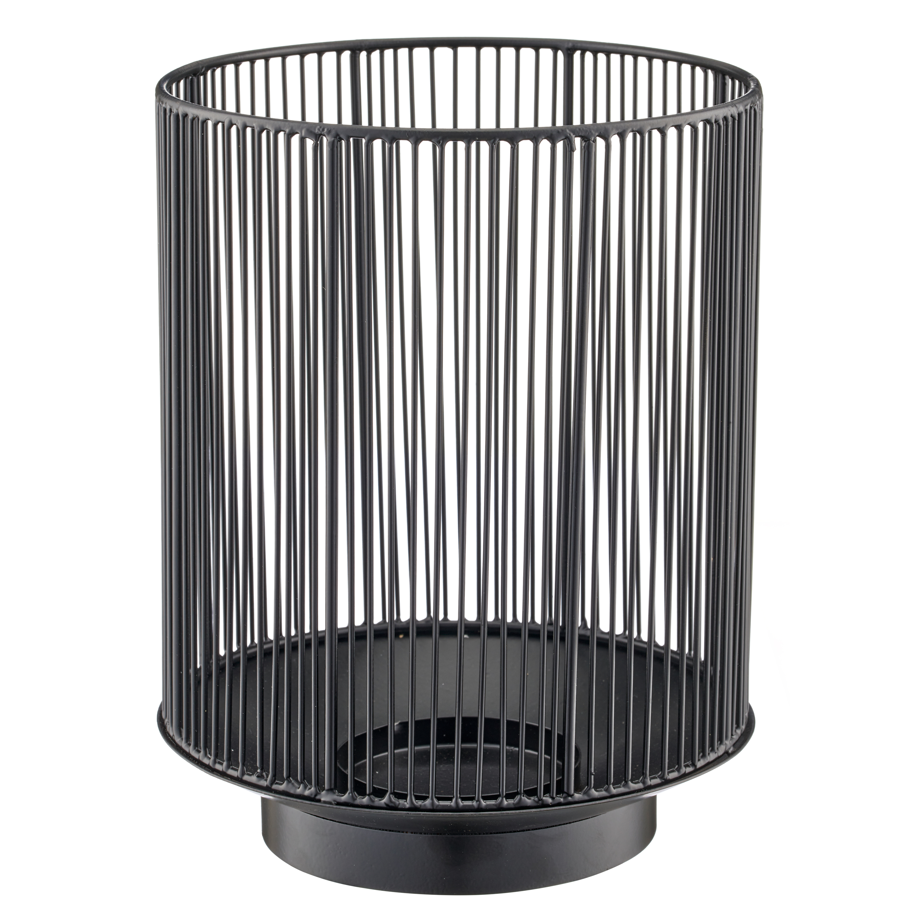 Windlicht Metall, Schwarz von Roomio