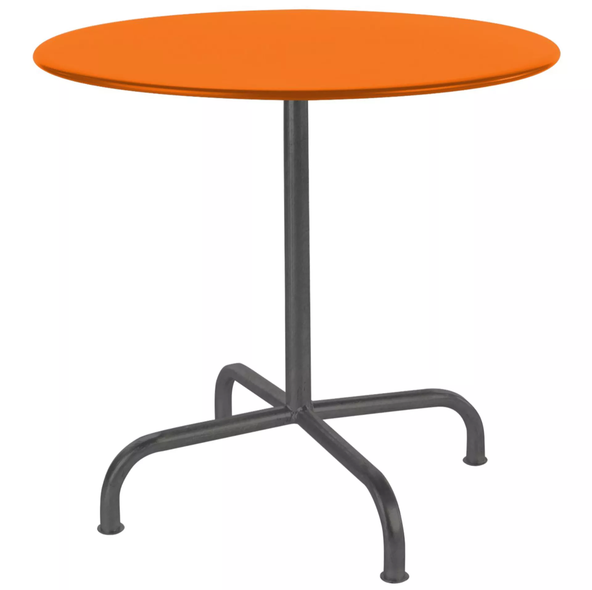 Metall-Tisch Rigi Rund Schaffner / Farbe: Orange
