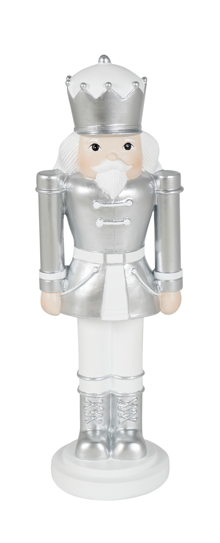 Kaheku Figur Nussknacker, Silber H: 35 cm  | Schubiger Möbel