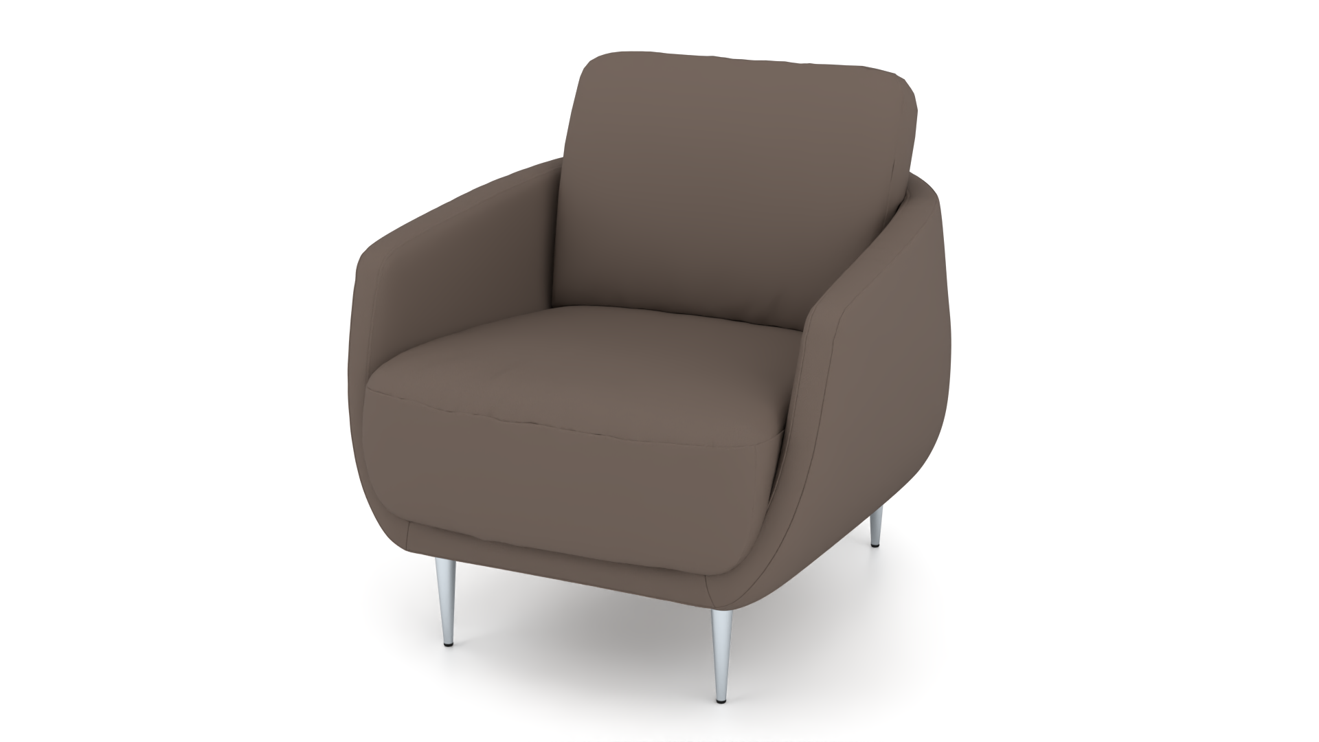 Sessel Laima Candy / Farbe: Hasel / Bezugsmaterial: Leder