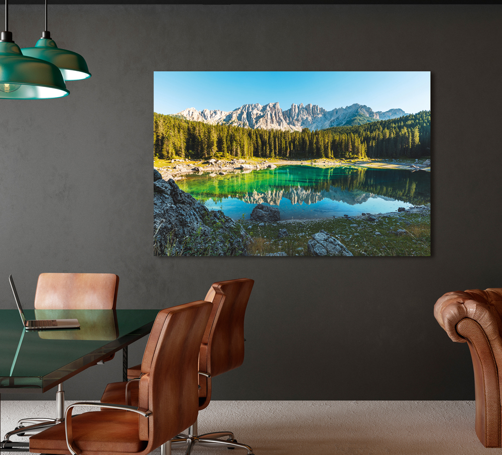 Alubild-Idyllischer Bergsee-image LAND