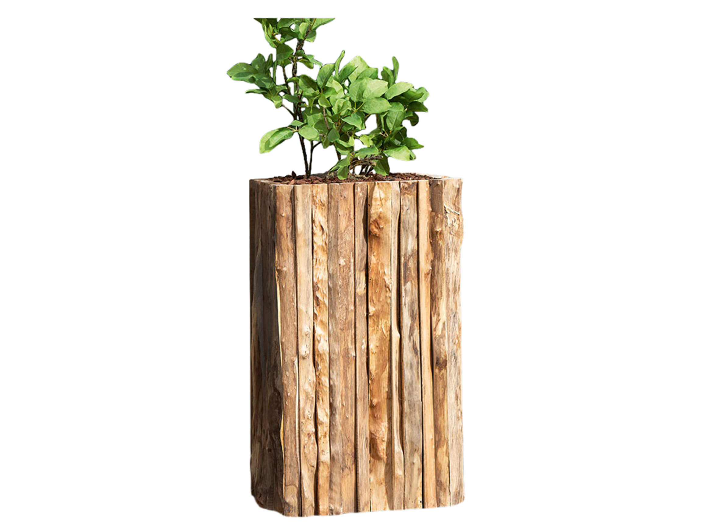 Gefäss Corteza Holzpflanzkasten H: 90 cm Gilde / Farbe: Holzfarbig