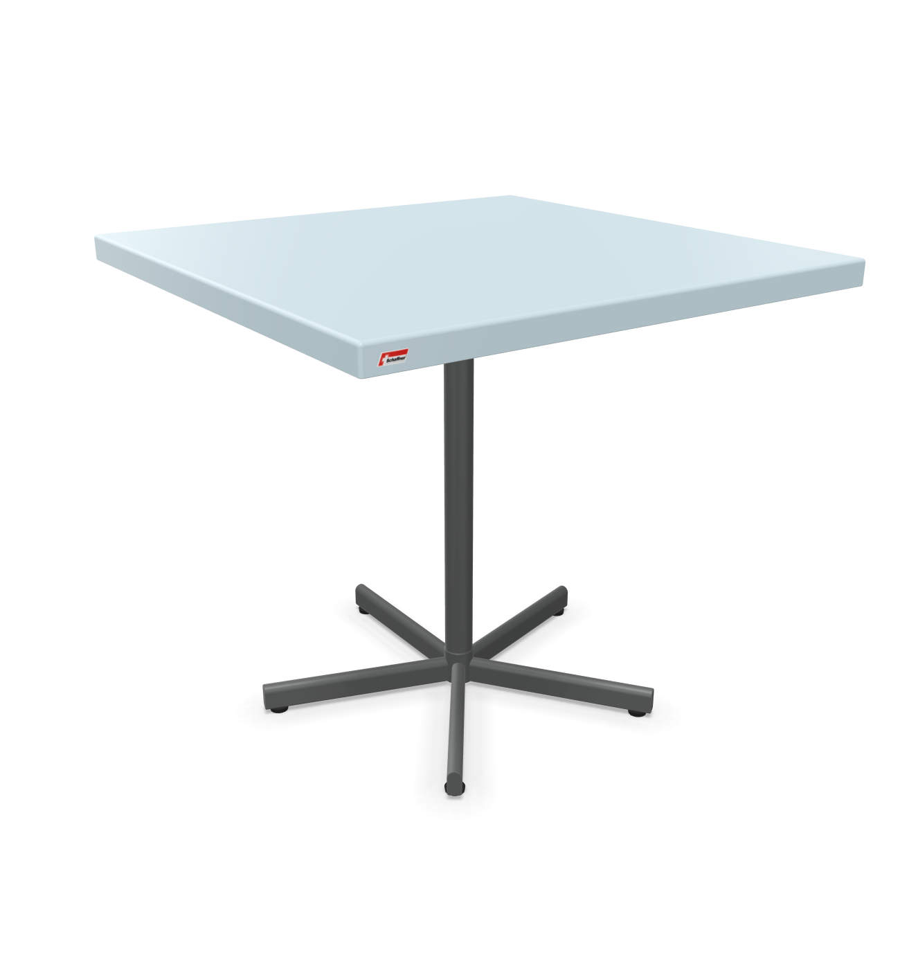 Schaffner Tisch Bodensee Quadratisch Blau | Schubiger Möbel