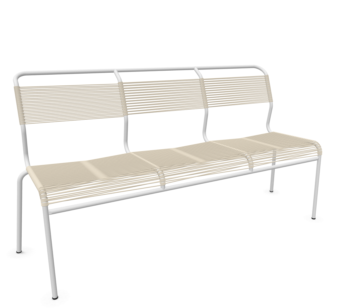 Schaffner Spaghetti-3er-Bank Säntis Beige | Schubiger Möbel