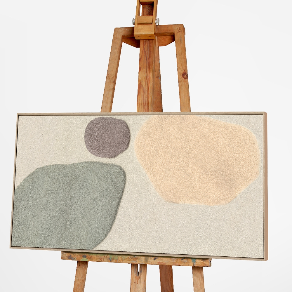 Bild mit Rahmen Fluffy Moon Fields Jade 2 image LAND