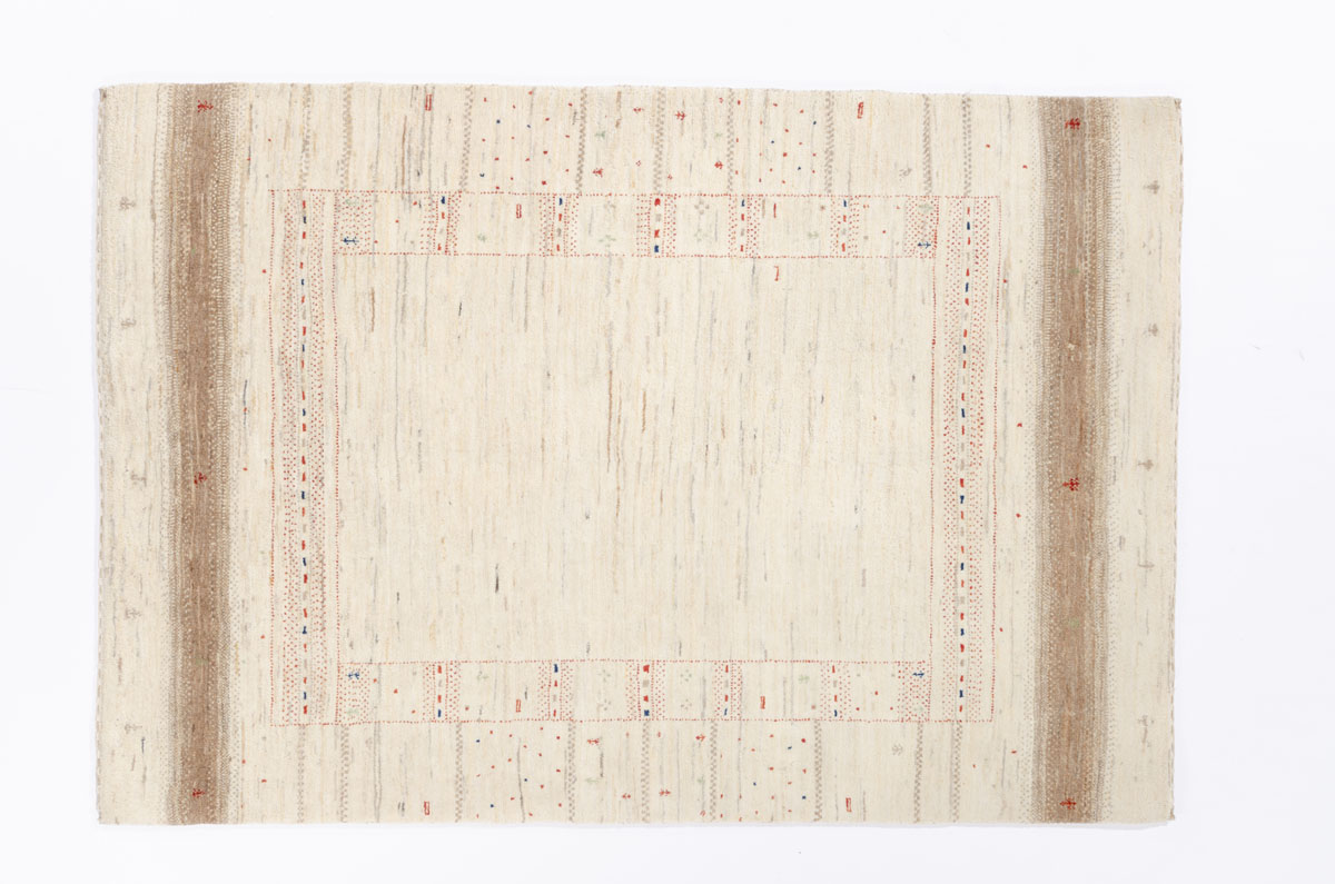 Nomadenteppich Loribaft Negra/ Farbe: Grau / Masse (BxT) :105x152 cm