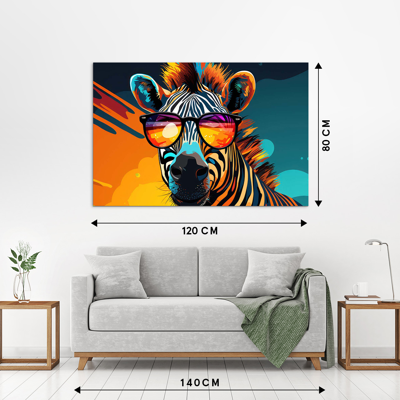 Acrylglasbild-Groovy Zebra Stripes-image LAND