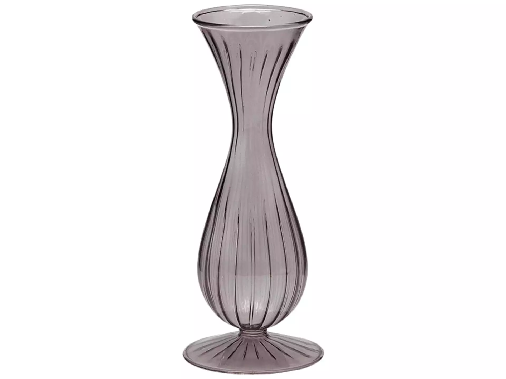 Vase Flaschenform Grau H: 22 cm Edg