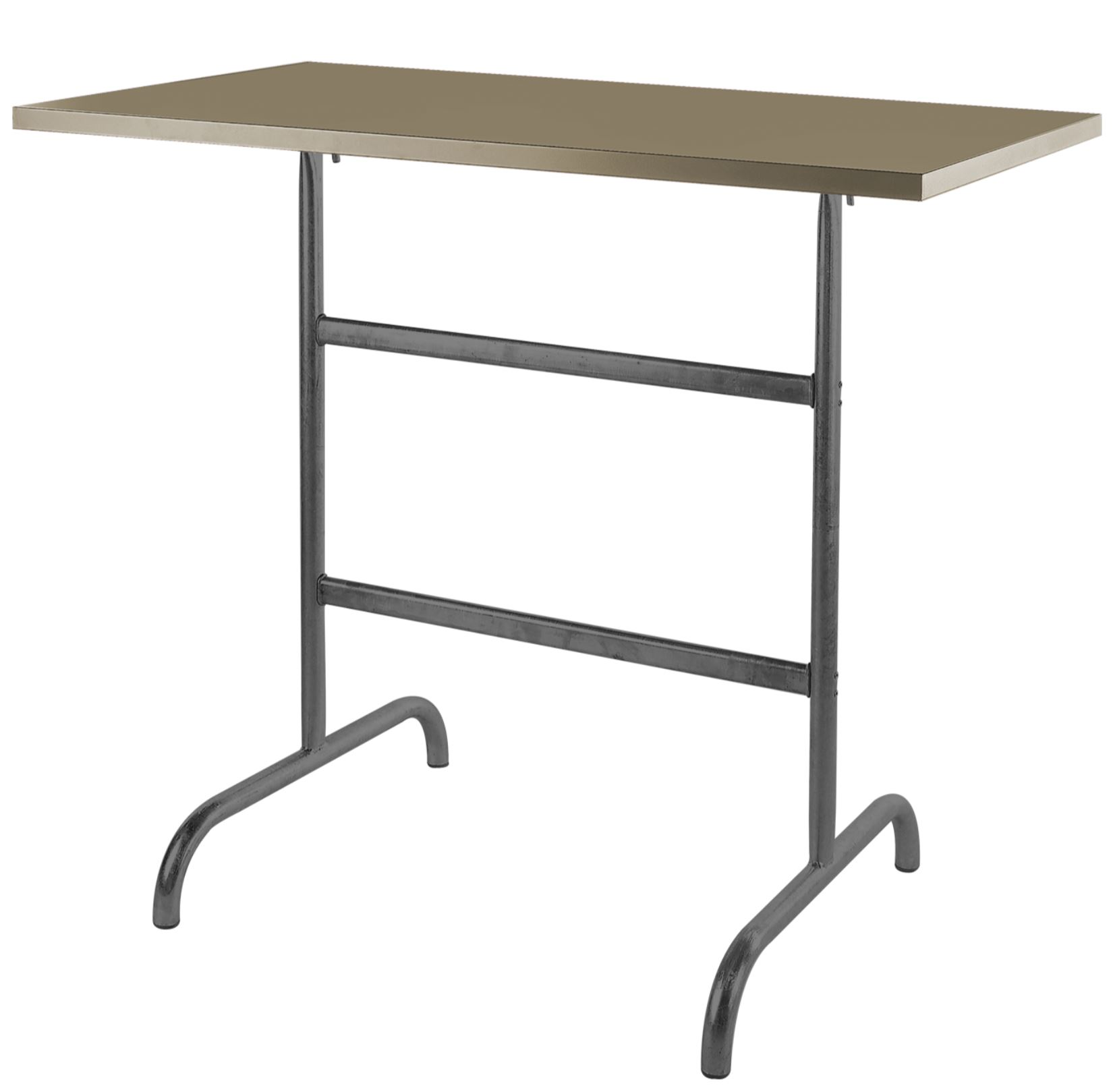 Metall-Stehtisch Säntis Schaffner / Farbe: Champagner